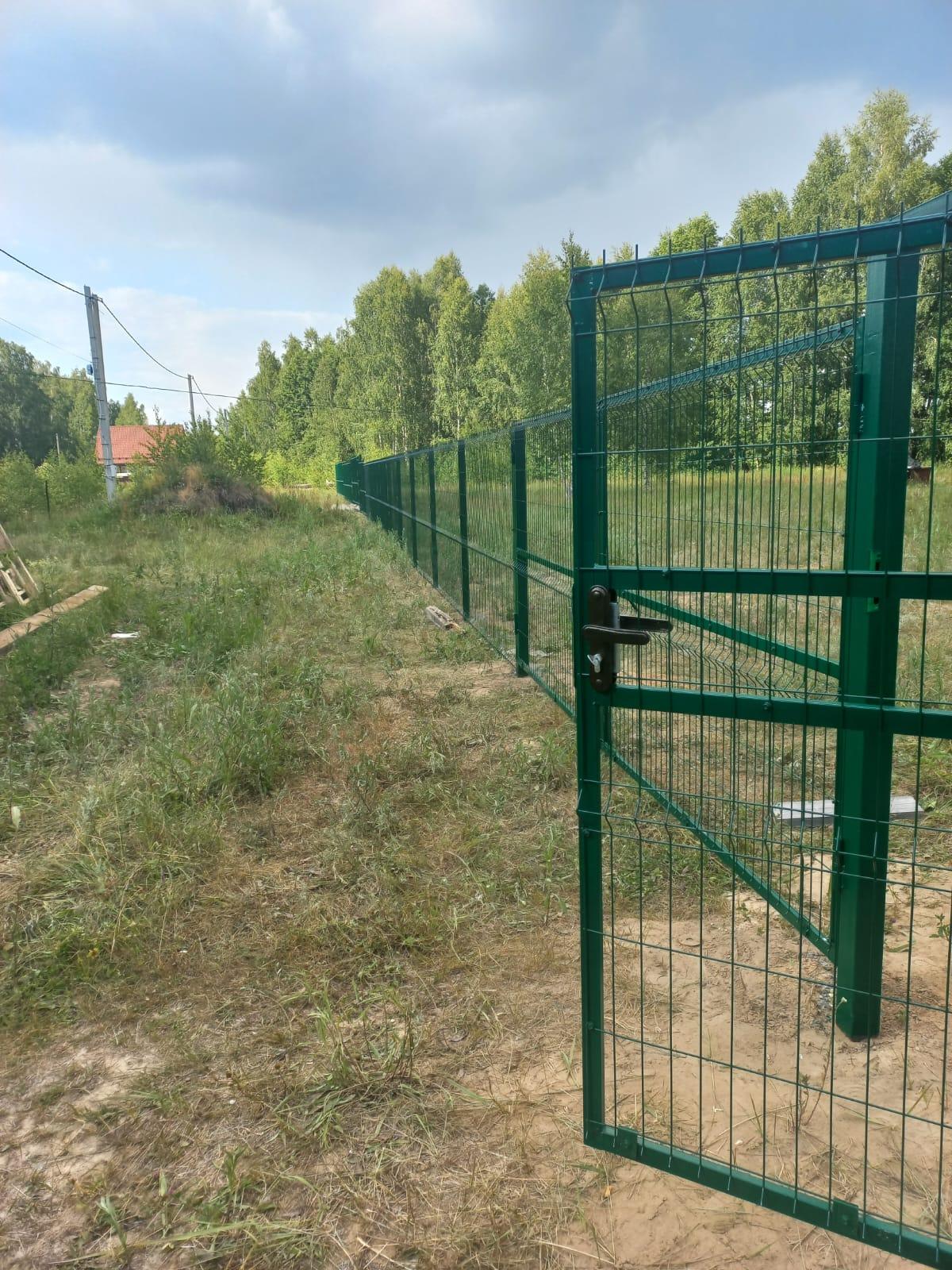 Забор из 3D сетки