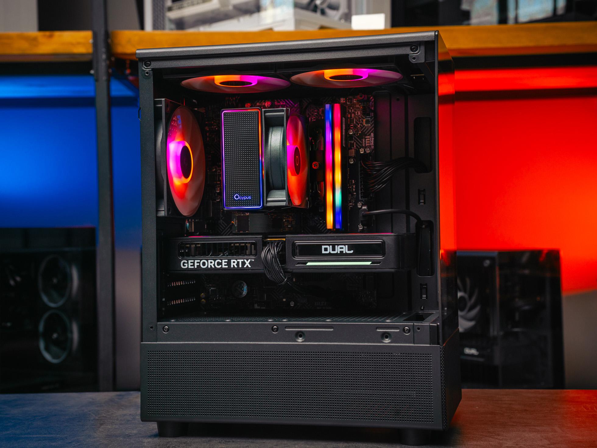 Купить компьютер в корпусе Ginzzu CL410 Black на базе процессора Intel Core i5-12400F и RTX 4060