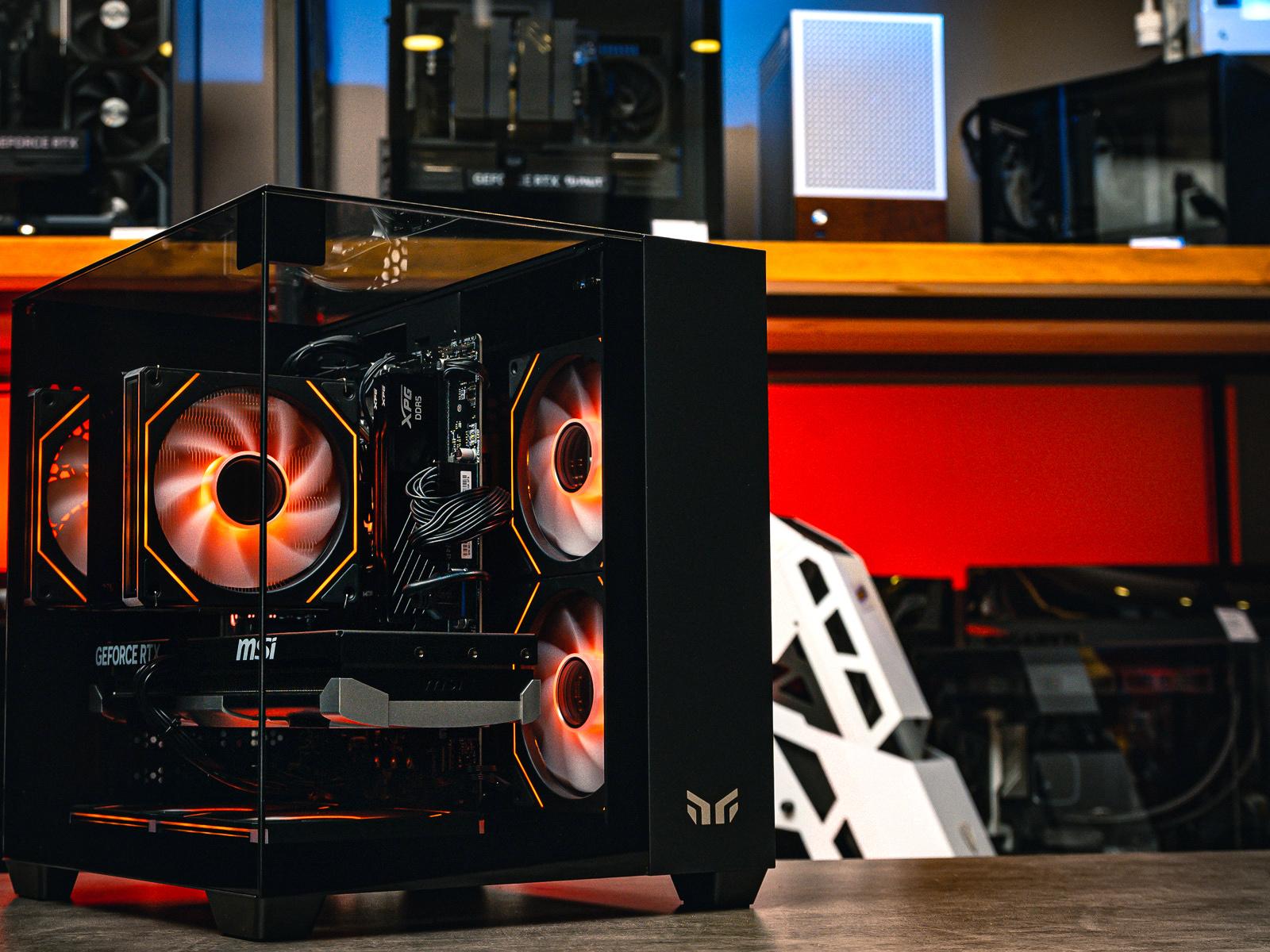 Мощный игровой компьютер в корпусе AOC CG389 Black  на базе процессора Ryzen 5 7500F + RTX 5060