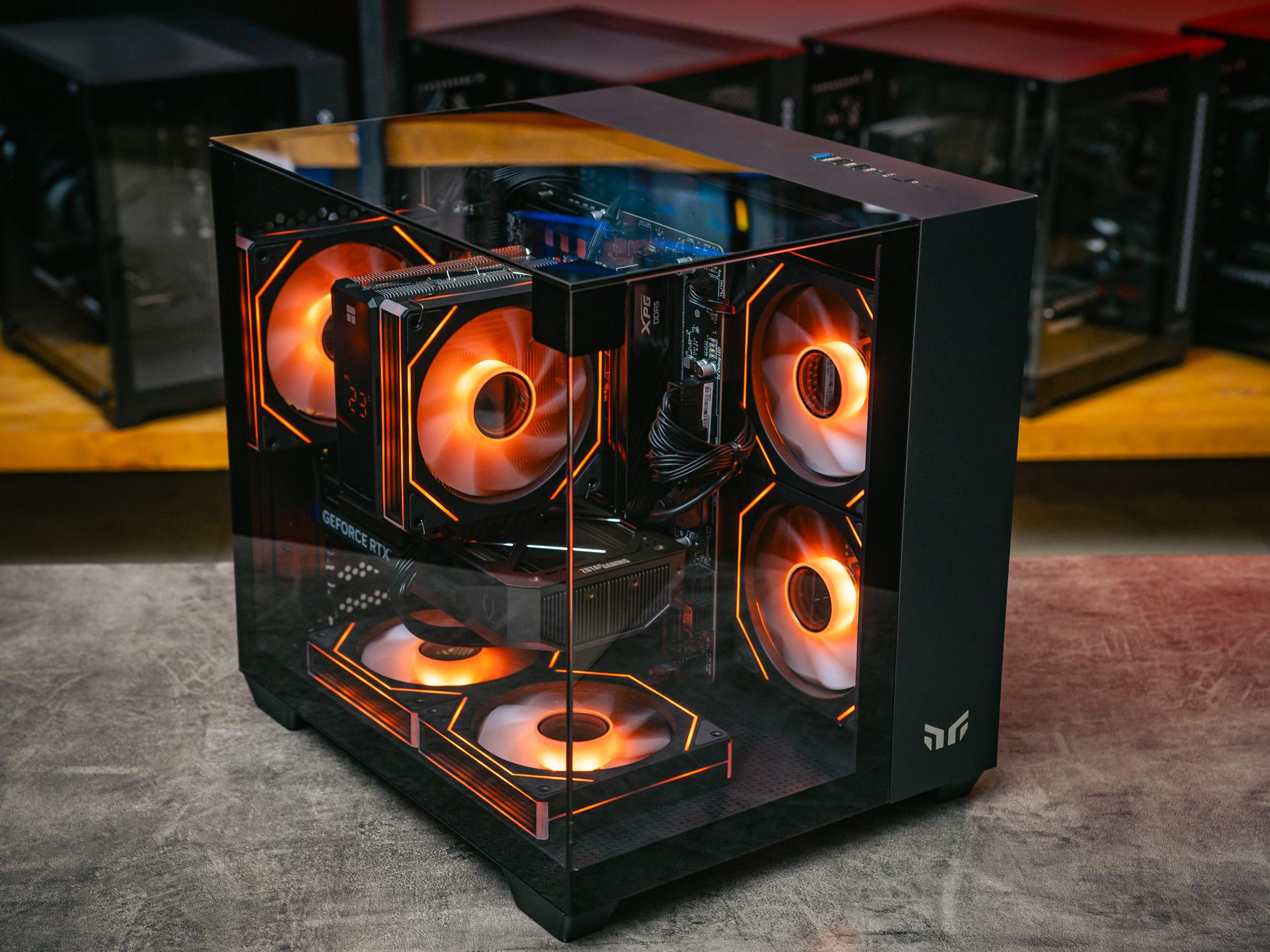 Мощный игровой компьютер в корпусе AOC CG389 Black  на базе процессора Intel core i5 14400f + RTX 5060