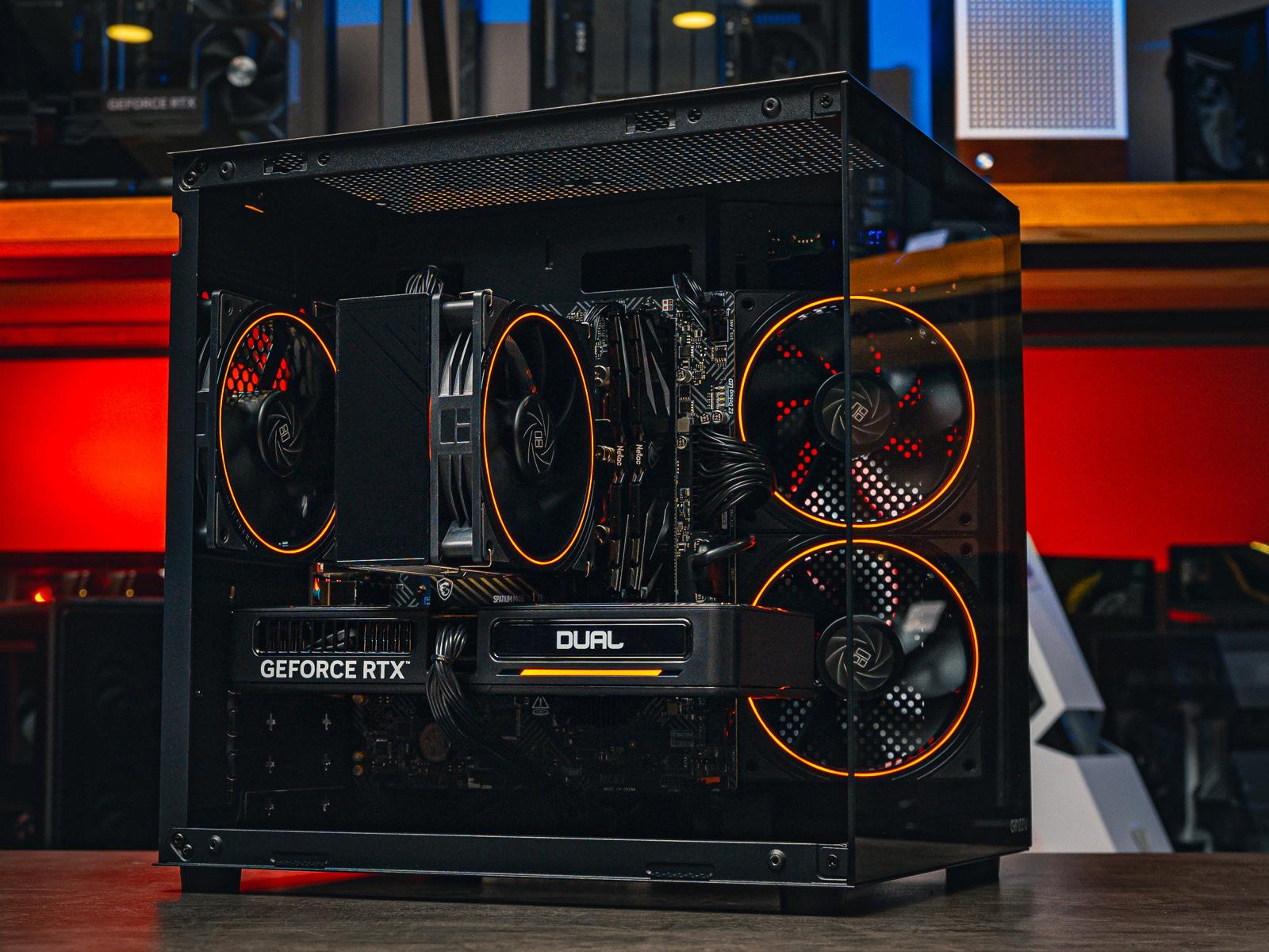 Игровой пк в корпусе Ginzzu v100 на базе процессора Intel Core i5 14400F + RTX 5060 