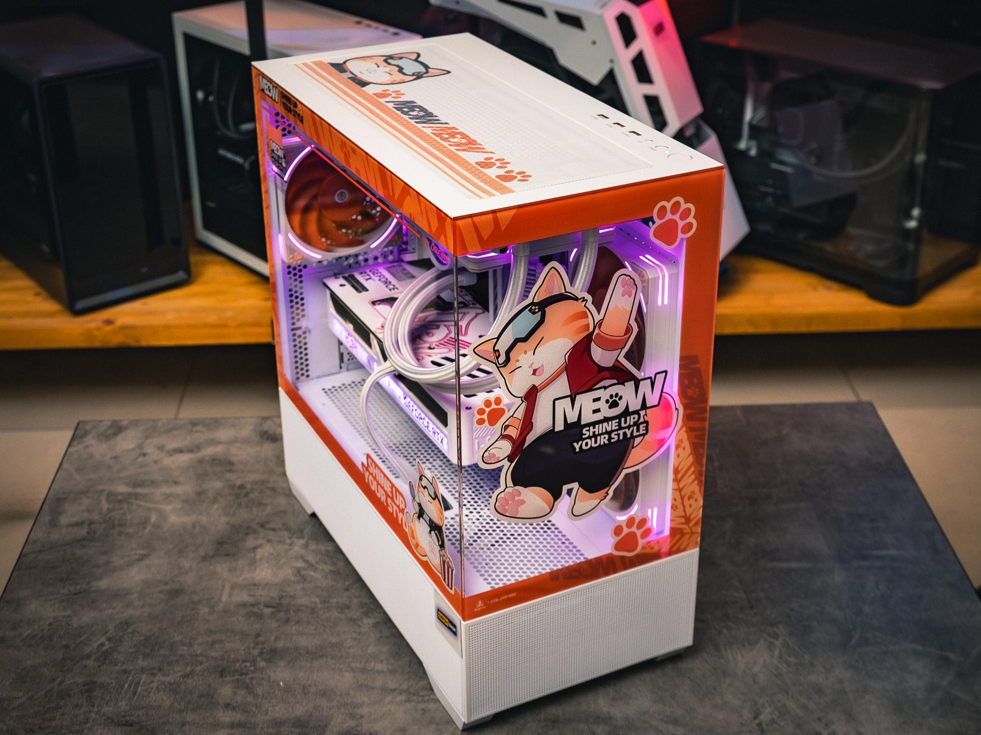 Мощный игровой компьютер на базе комплектующих Colorfire Meow в Custom Shop