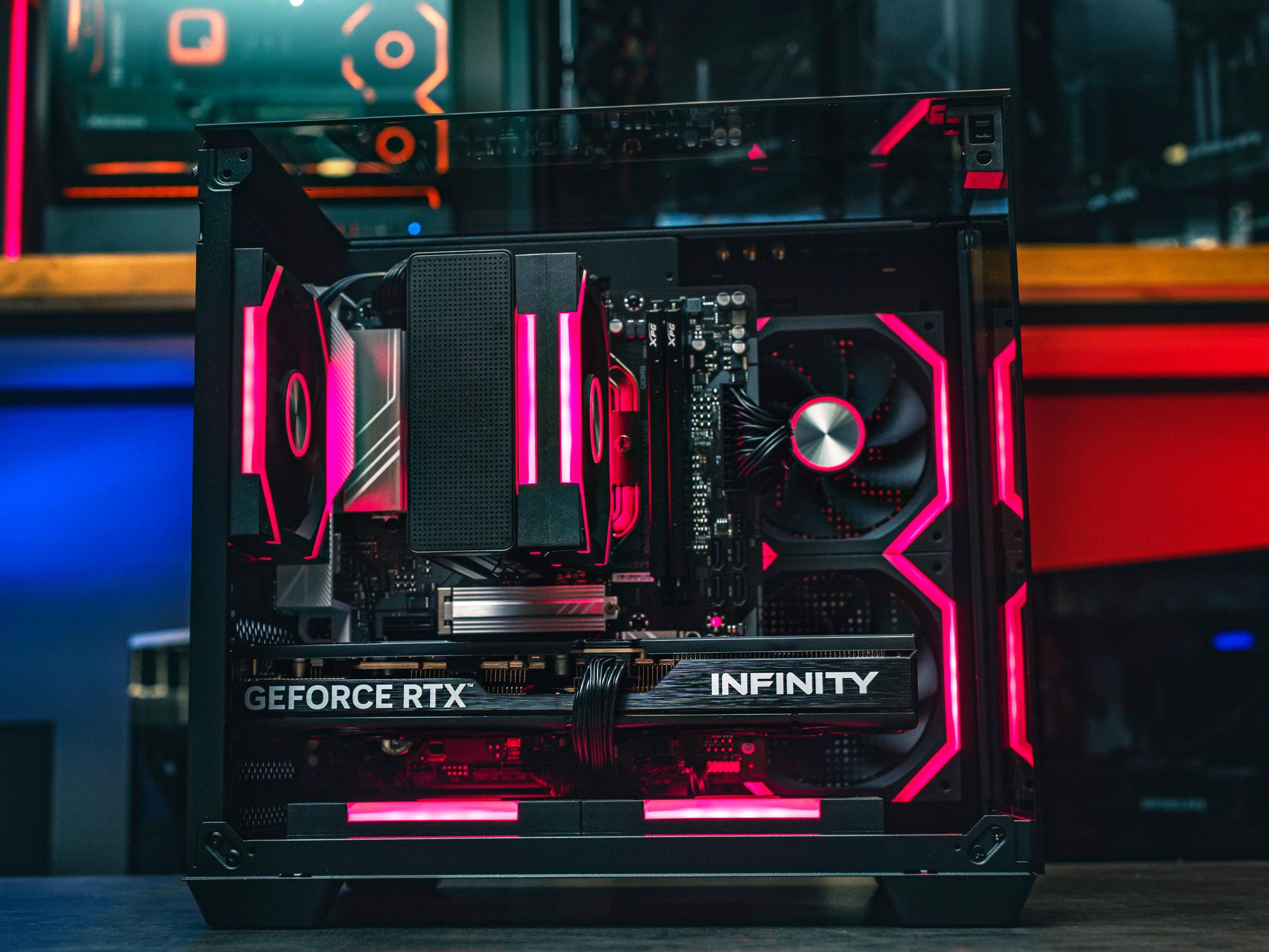 Мощный игровой компьютер в корпусе AOC CG389 Black  на базе процессора Ryzen 5 7500F + RTX 5060 TI