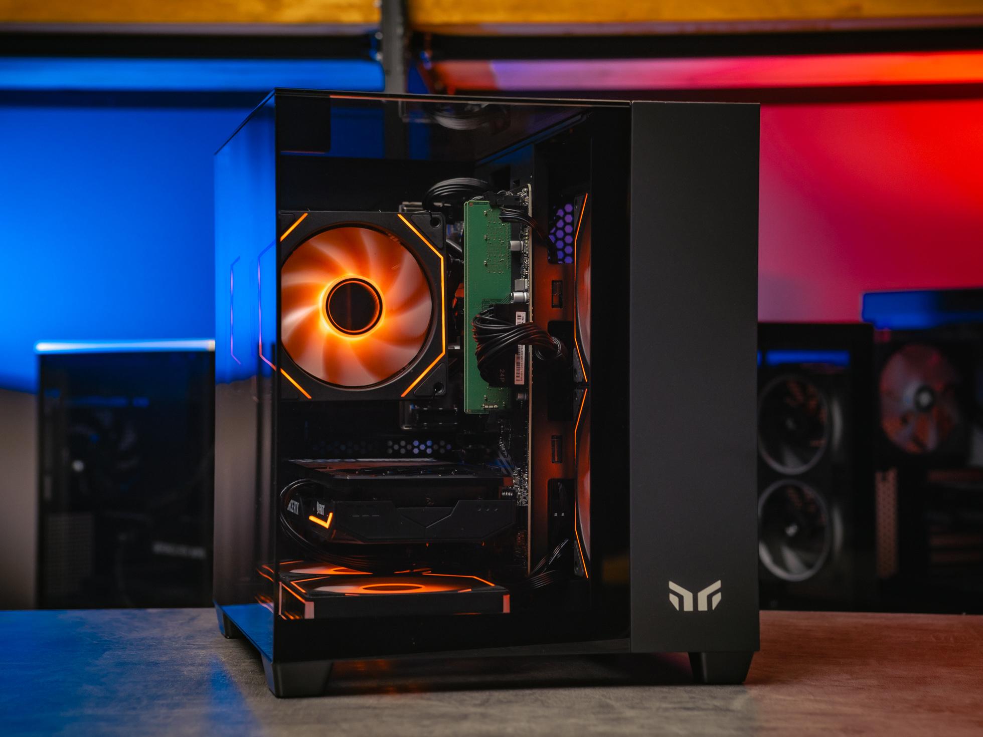 Мощный игровой компьютер в корпусе AOC CG389 Black  на базе процессора Intel core i5 14400f + RTX 5060