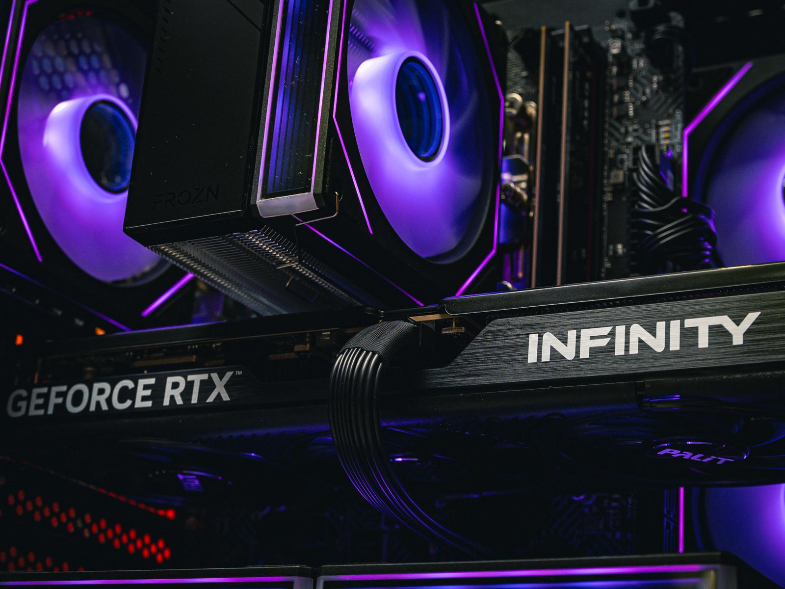 Мощный игровой компьютер в корпусе AOC CG389 Black  на базе процессора Ryzen 5 7500F + RTX 5060