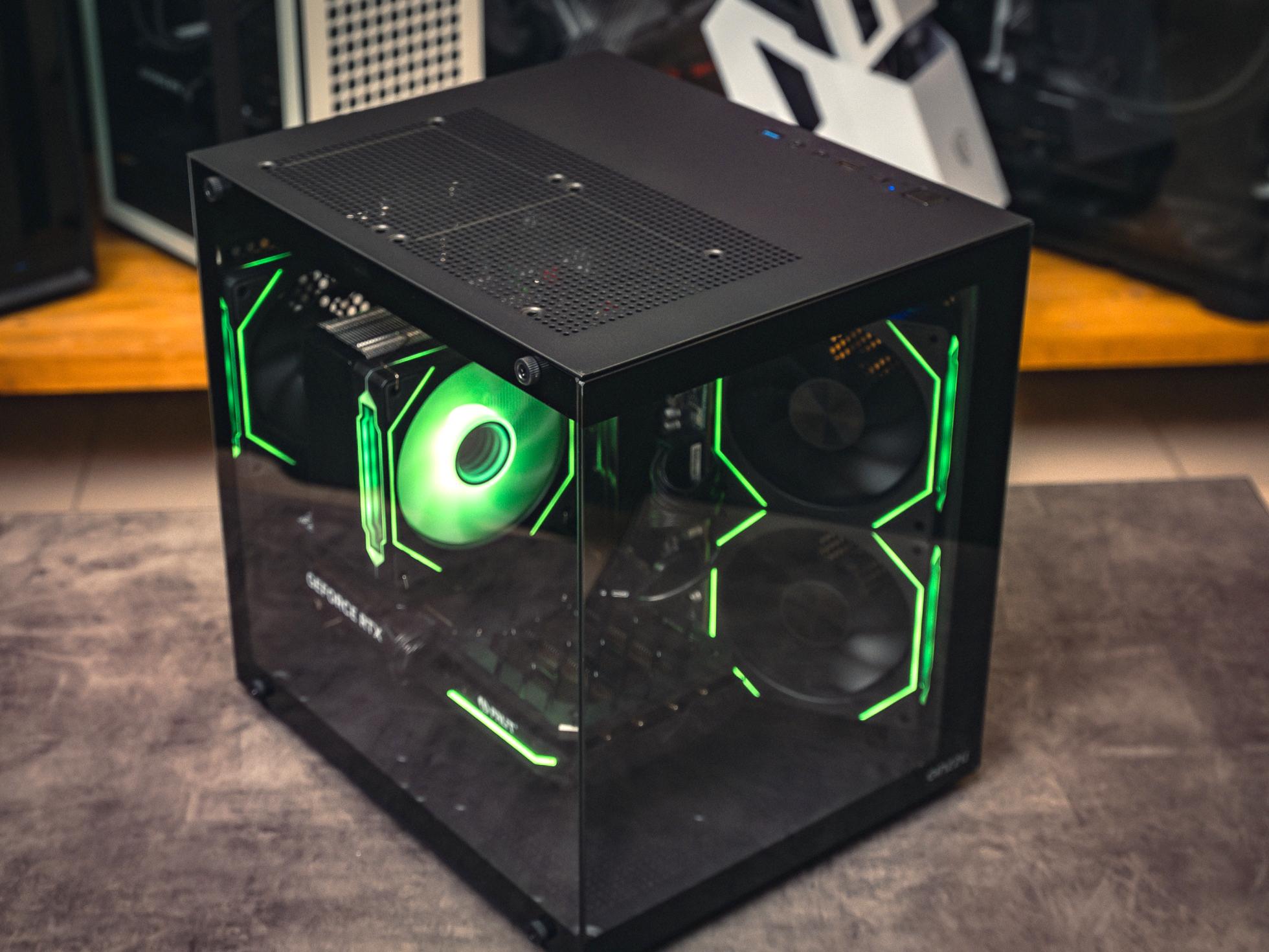 Купить игровой компьютер в корпусе Ginzzu CL410 Black  на базе процессора Ryzen 5 7400F и видеокартой MSI RTX 4060 Ventus 3x в Custom shop