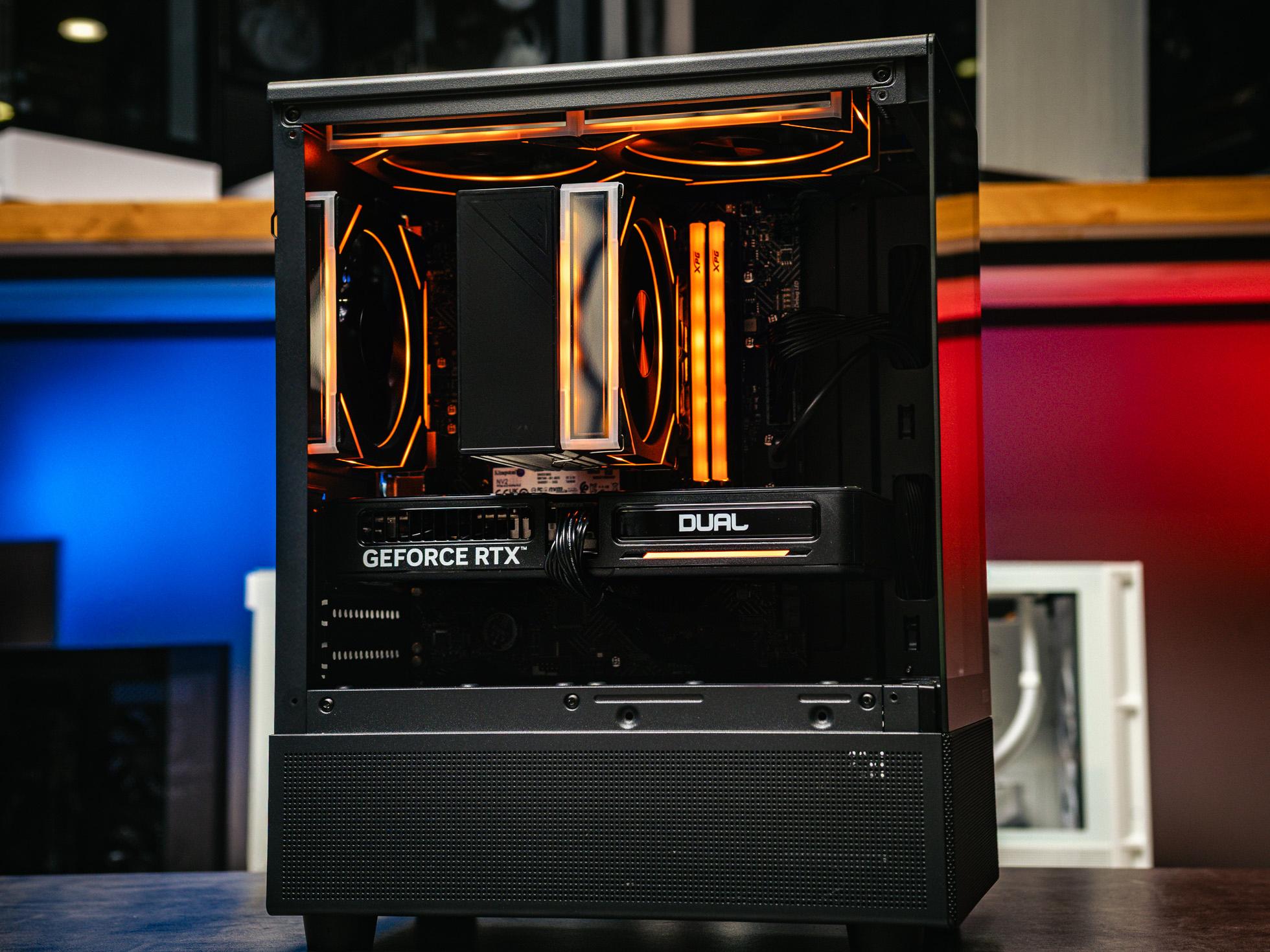 Купить компьютер в корпусе Ginzzu CL410 Black на базе процессора Intel Core i5-12400F и RTX 4060