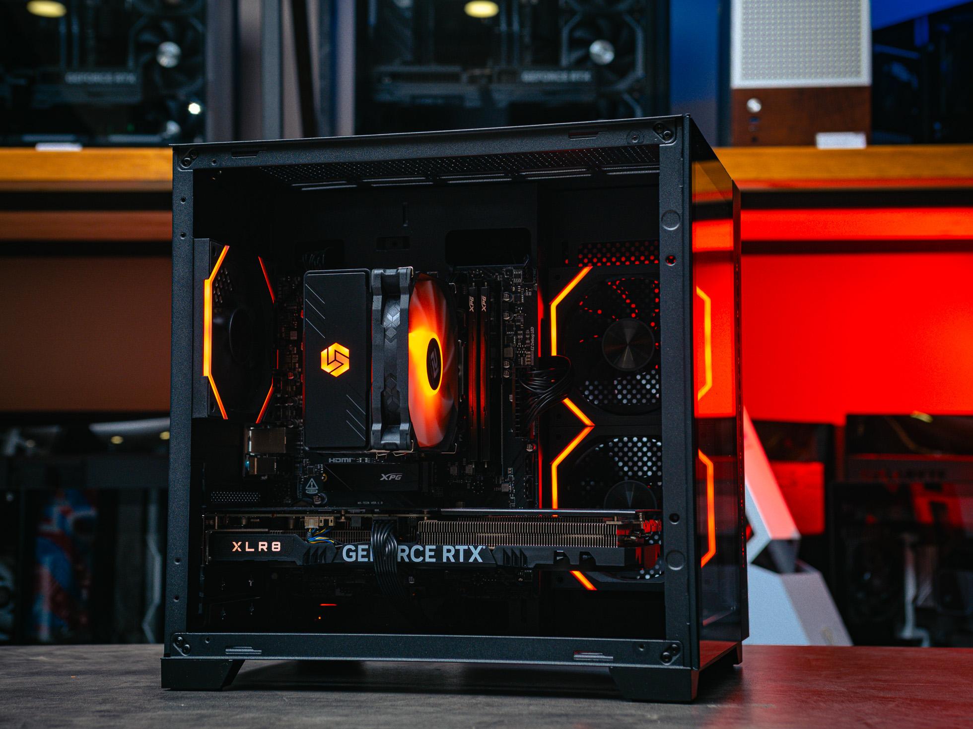 Купить игровой компьютер в корпусе Ginzzu CL410 Black  на базе процессора Ryzen 5 7400F и видеокартой MSI RTX 4060 Ventus 3x в Custom shop