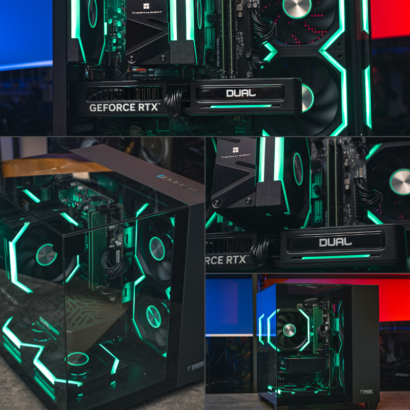 Мощный игровой компьютер в корпусе AOC CG389 Black  на базе процессора Intel core i5 14400f + RTX 5060