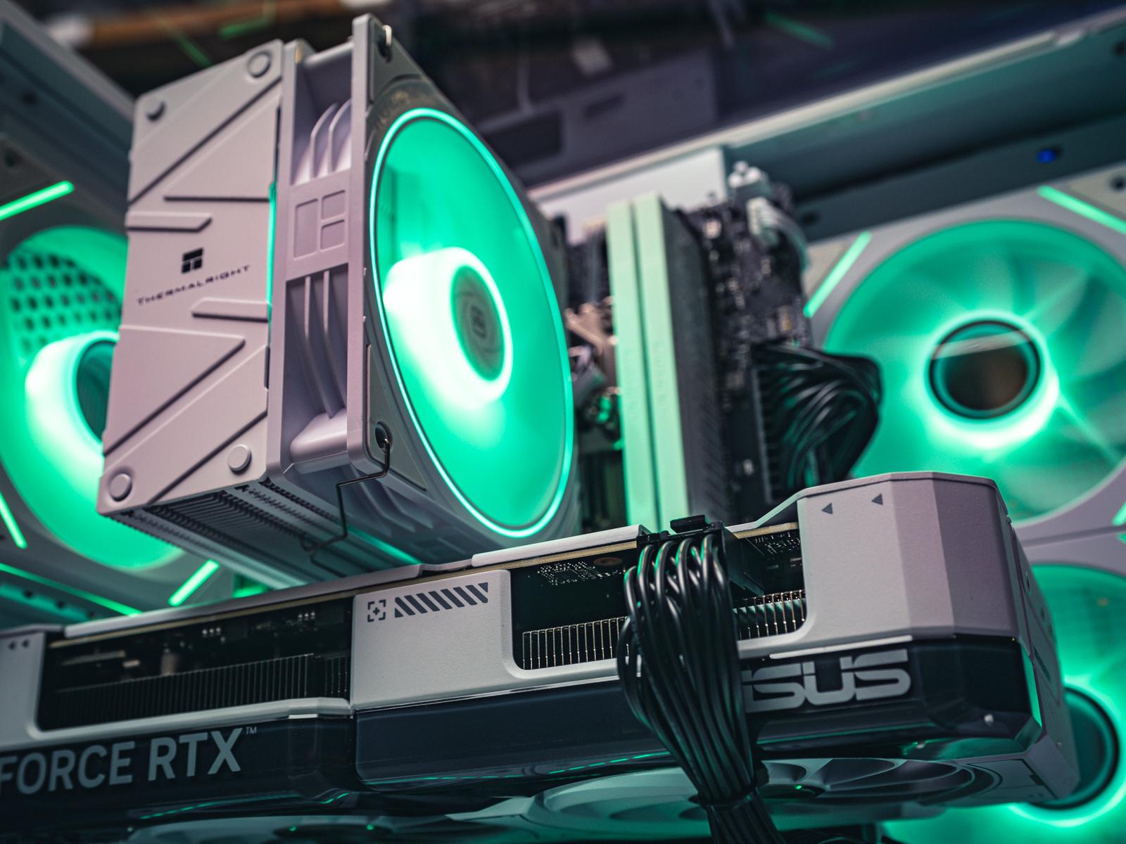 Мощный игровой компьютер в корпусе AOC CG389 Black  на базе процессора Ryzen 5 7500F + RTX 5060