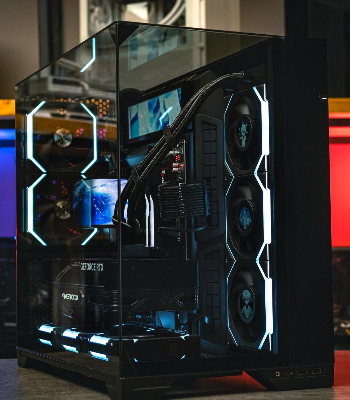 Компьютер в корпусе LIAN LI O11 Vision / 9800X3D / RTX 5080