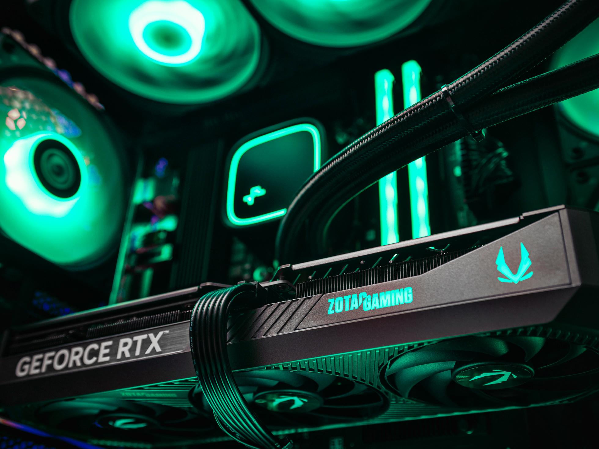 Компьютер в корпусе LIAN LI O11 Vision / 9800X3D / RX 9070XT