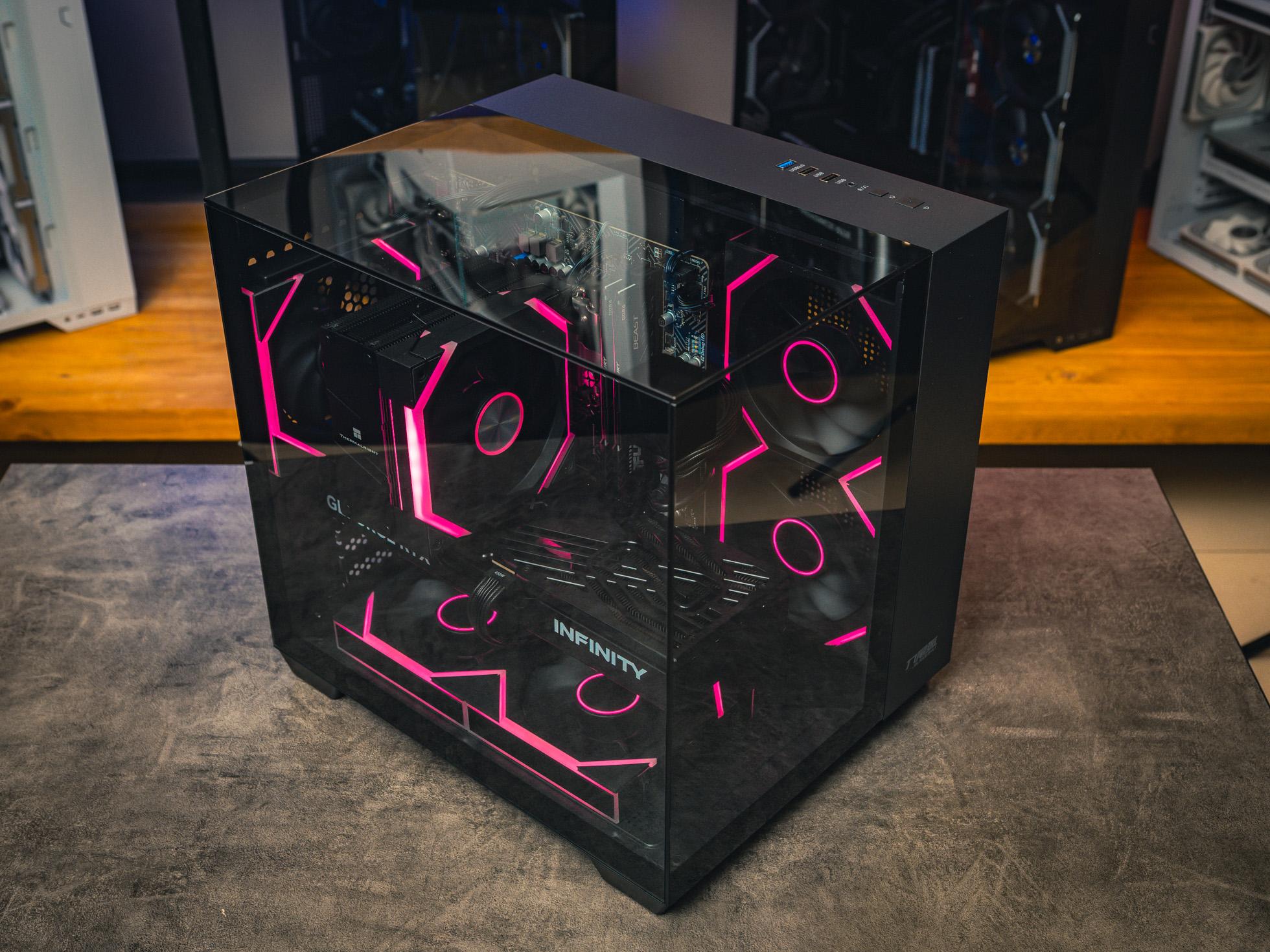 Мощный игровой компьютер в корпусе AOC CG389 Black  на базе процессора Intel core i5 14400f + RTX 5060