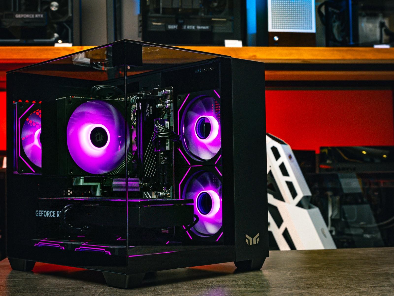 Мощный игровой компьютер в корпусе AOC CG389 Black  на базе процессора Ryzen 5 7500F + RTX 5070