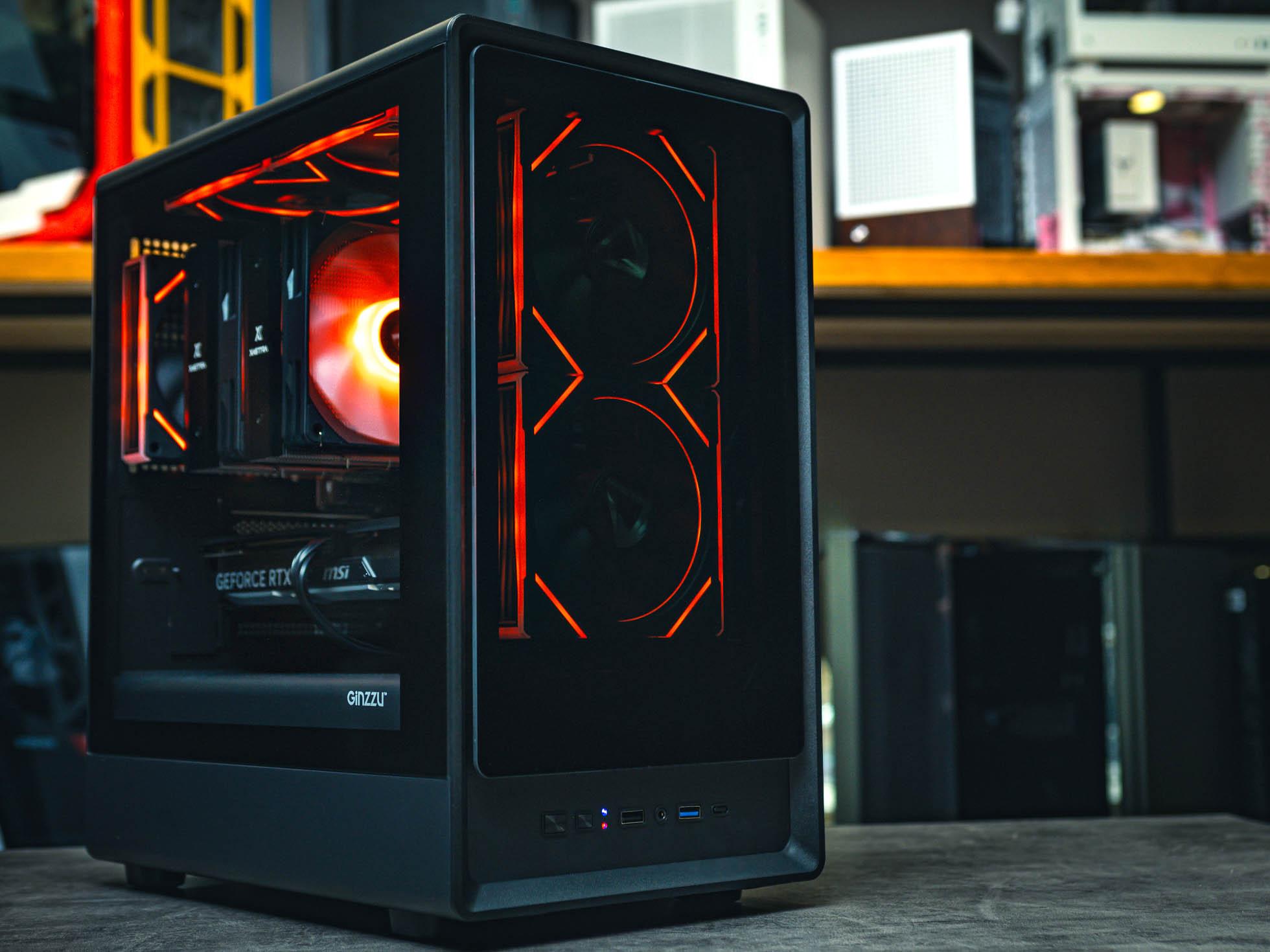 Купить игровой компьютер в корпусе Ginzzu CL410 Black  на базе процессора Ryzen 5 7400F и видеокартой MSI RTX 4060 Ventus 3x в Custom shop
