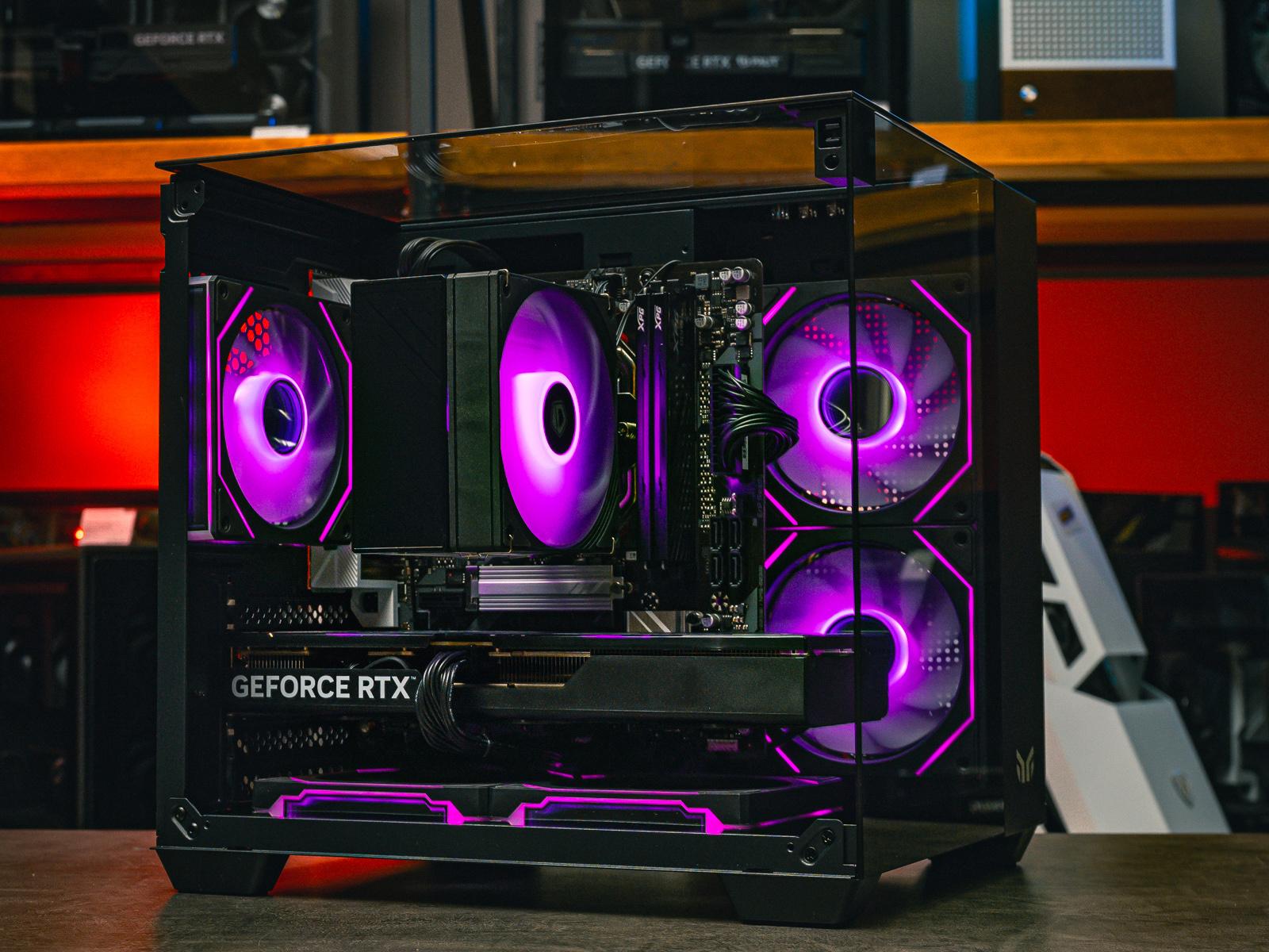 Мощный игровой компьютер в корпусе AOC CG389 Black  на базе процессора Ryzen 5 7500F + RTX 5070