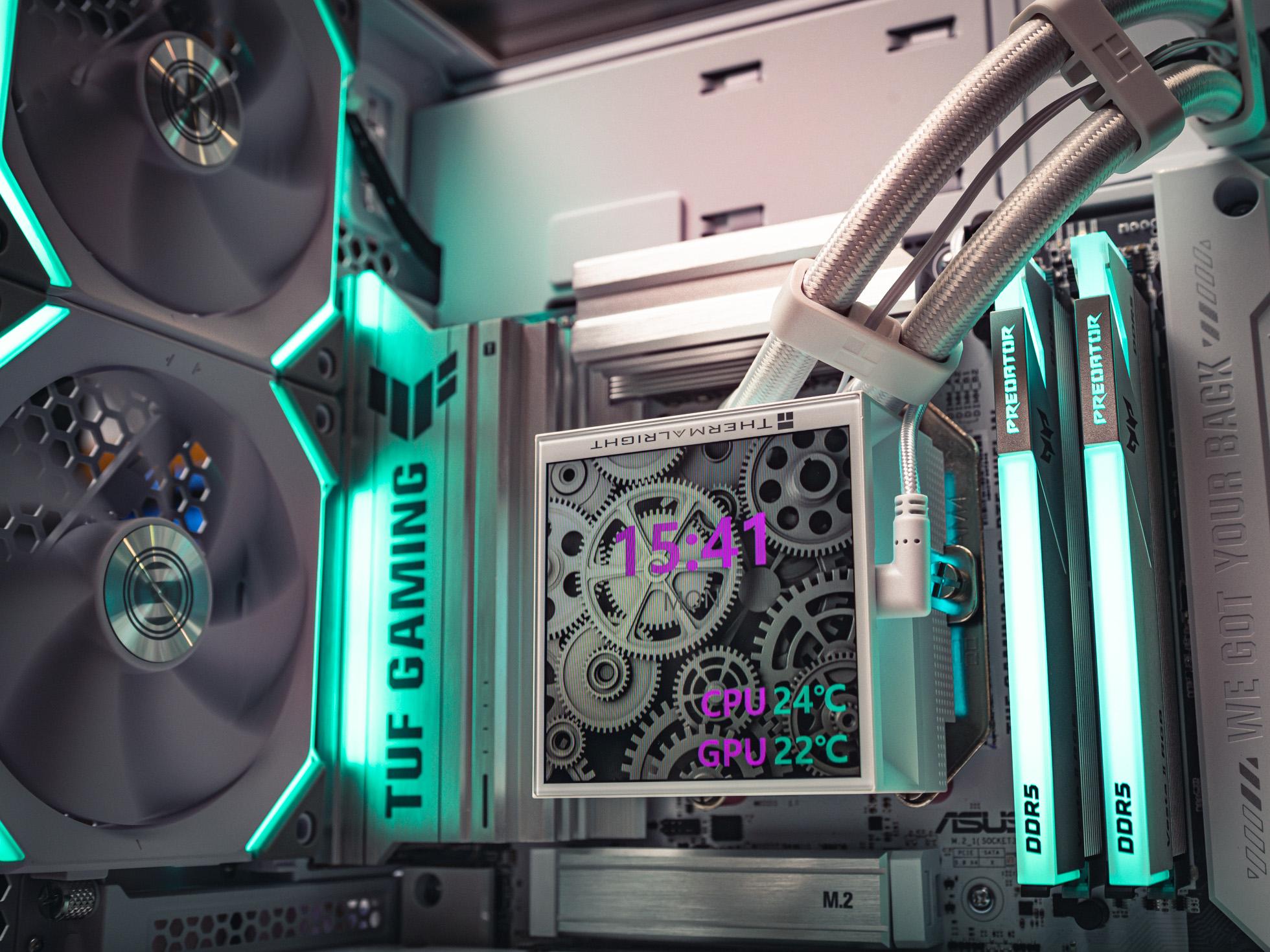 Компьютер в корпусе LIAN LI O11 Vision / 9800X3D / RX 9070XT