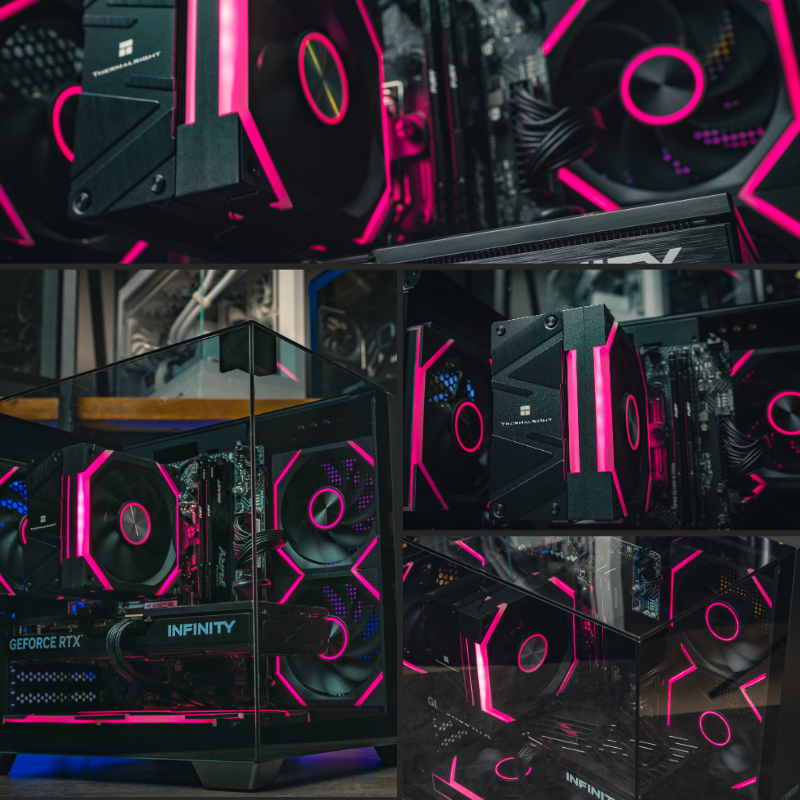 Мощный игровой компьютер в корпусе AOC CG389 Black  на базе процессора Intel core i5 14400f + RTX 5060