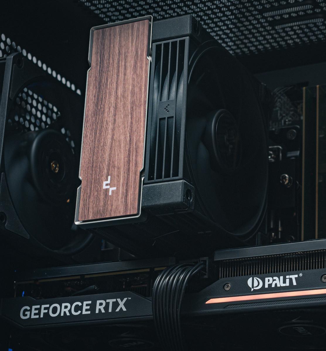 Игровой компьютер в корпусе Ginzzu V120 Black на базе процессора Intel core i5 -13400F и видеокартой RTX 4060 Ti в Custom shop