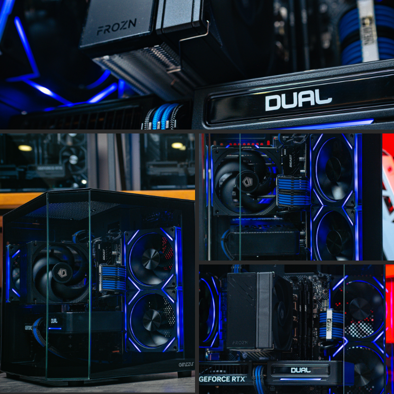 Игровой пк в корпусе Ginzzu v100 на базе процессора Intel Core i5 14400F + RTX 5060