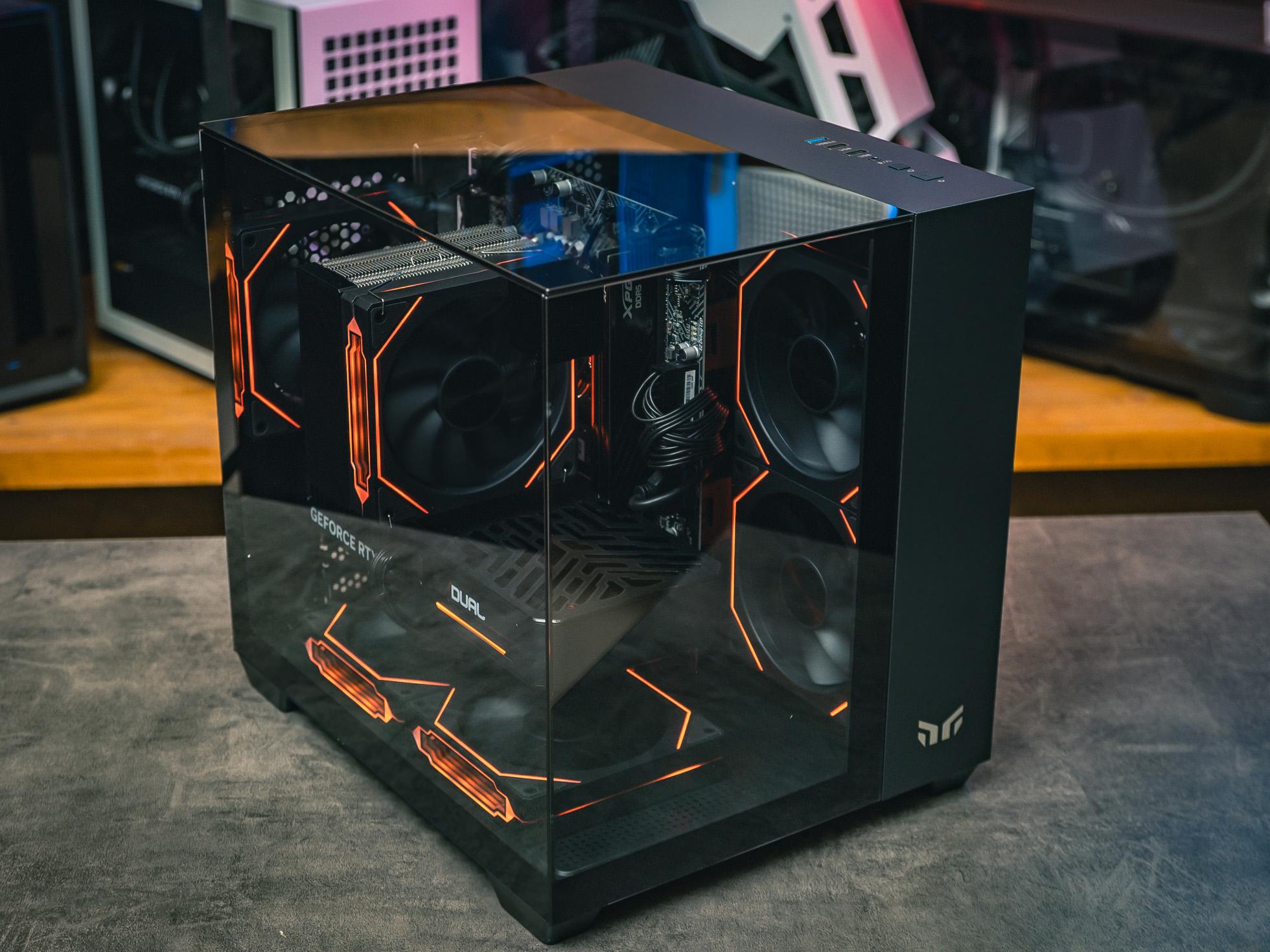 Мощный игровой компьютер в корпусе AOC CG389 Black  на базе процессора Ryzen 5 7500F + RTX 5060