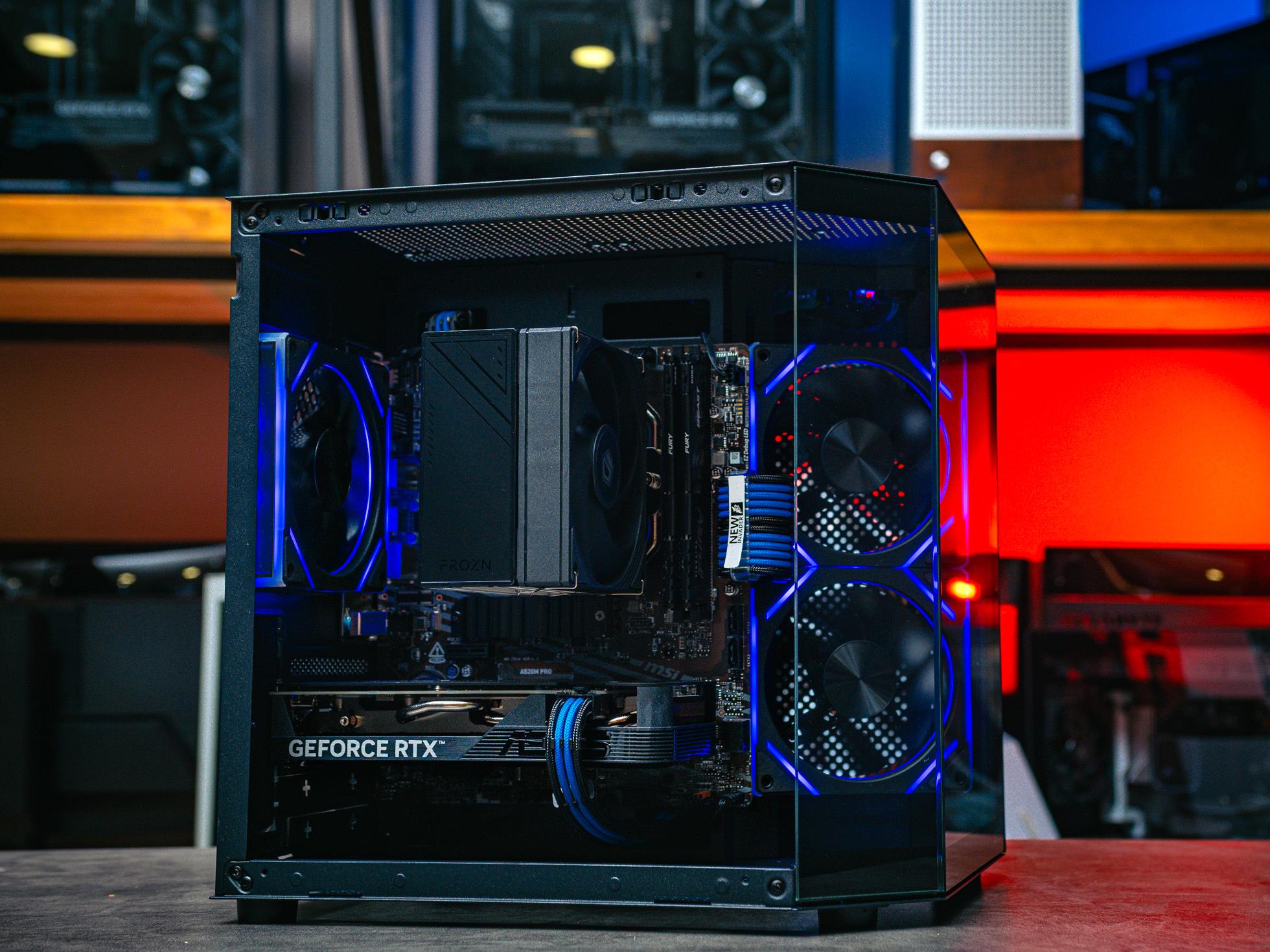 Купить компьютер в корпусе Ginzzu CL410 Black на базе процессора Intel Core i5-12400F и RTX 4060