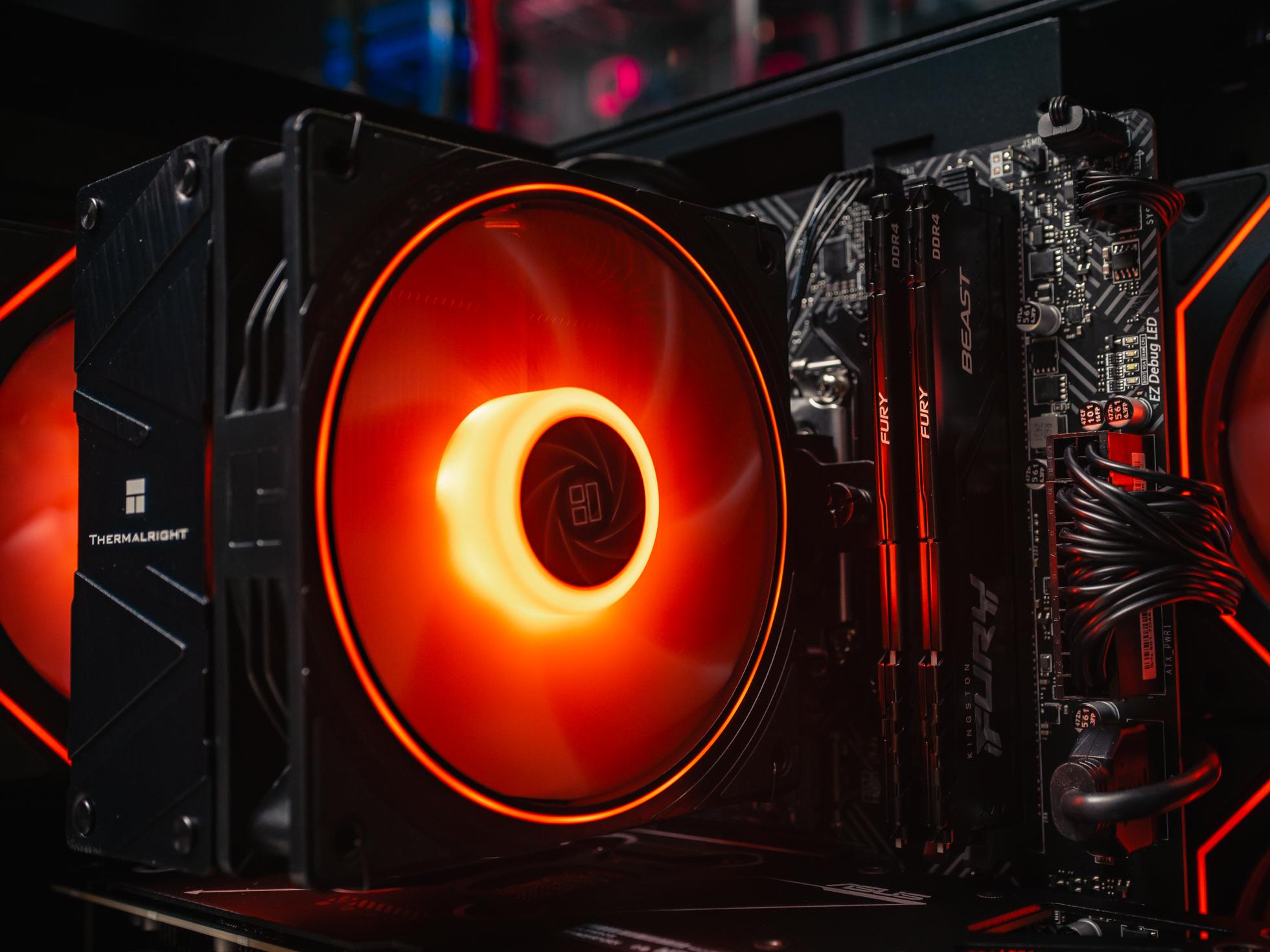 Мощный игровой компьютер в корпусе AOC CG389 Black  на базе процессора Intel core i5 14400f + RTX 5060