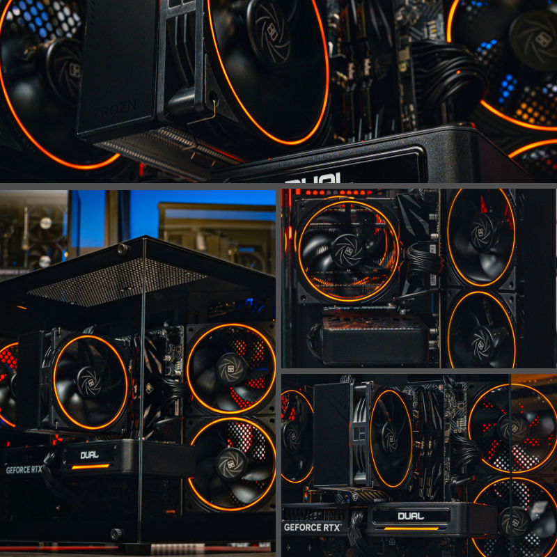 Игровой пк в корпусе Ginzzu v100 на базе процессора Intel Core i5 14400F + RTX 5060