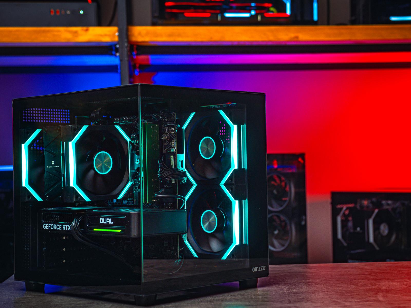 Мощный игровой компьютер в корпусе AOC CG389 Black  на базе процессора Intel core i5 14400f + RTX 5060