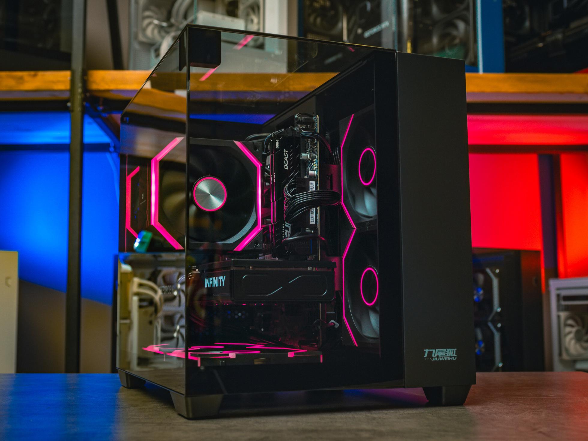 Мощный игровой компьютер в корпусе AOC CG389 Black  на базе процессора Ryzen 5 7500F + RTX 5060