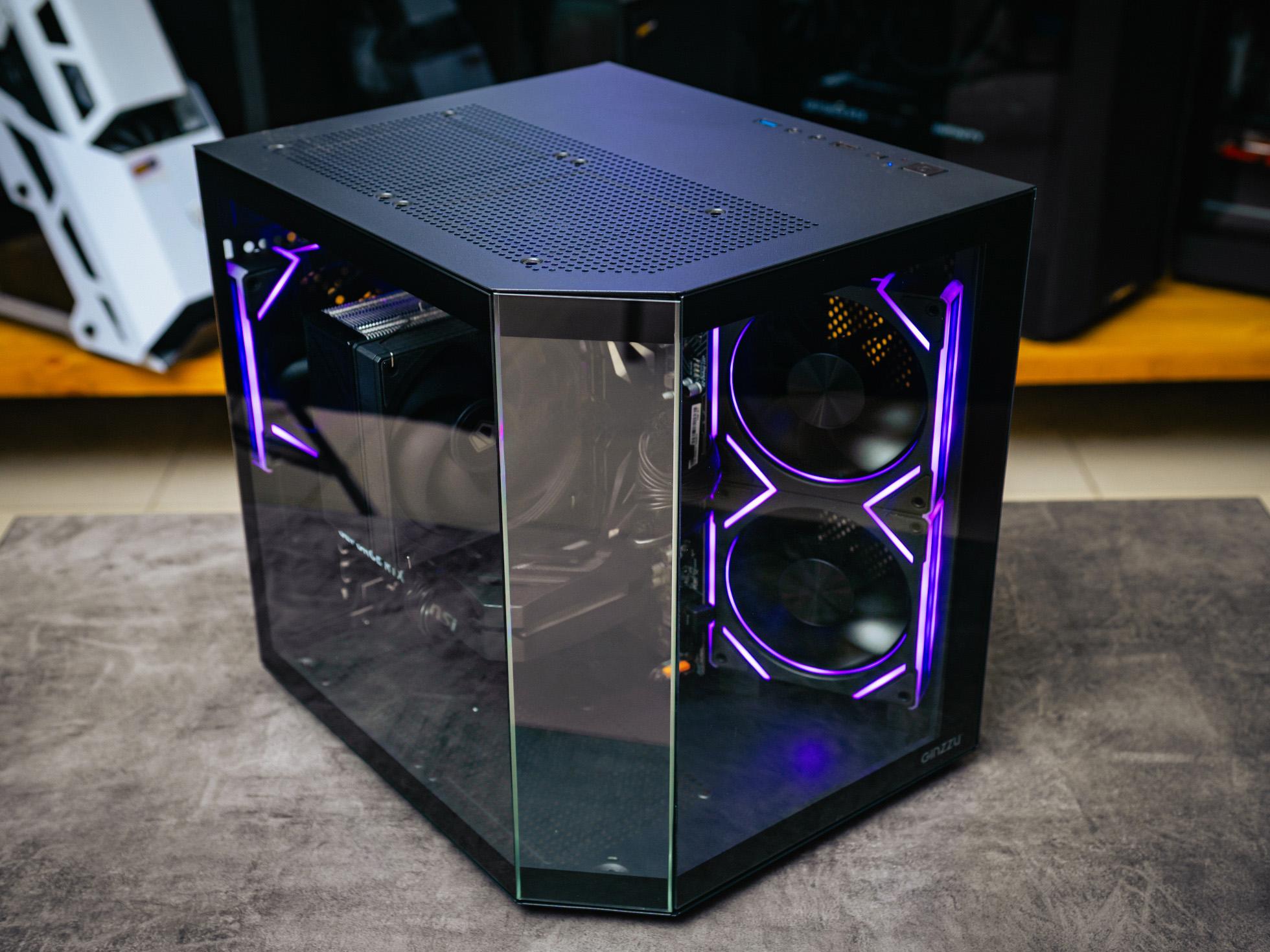Мощный игровой компьютер в корпусе AOC CG389 Black  на базе процессора Ryzen 5 7500F + RTX 5060