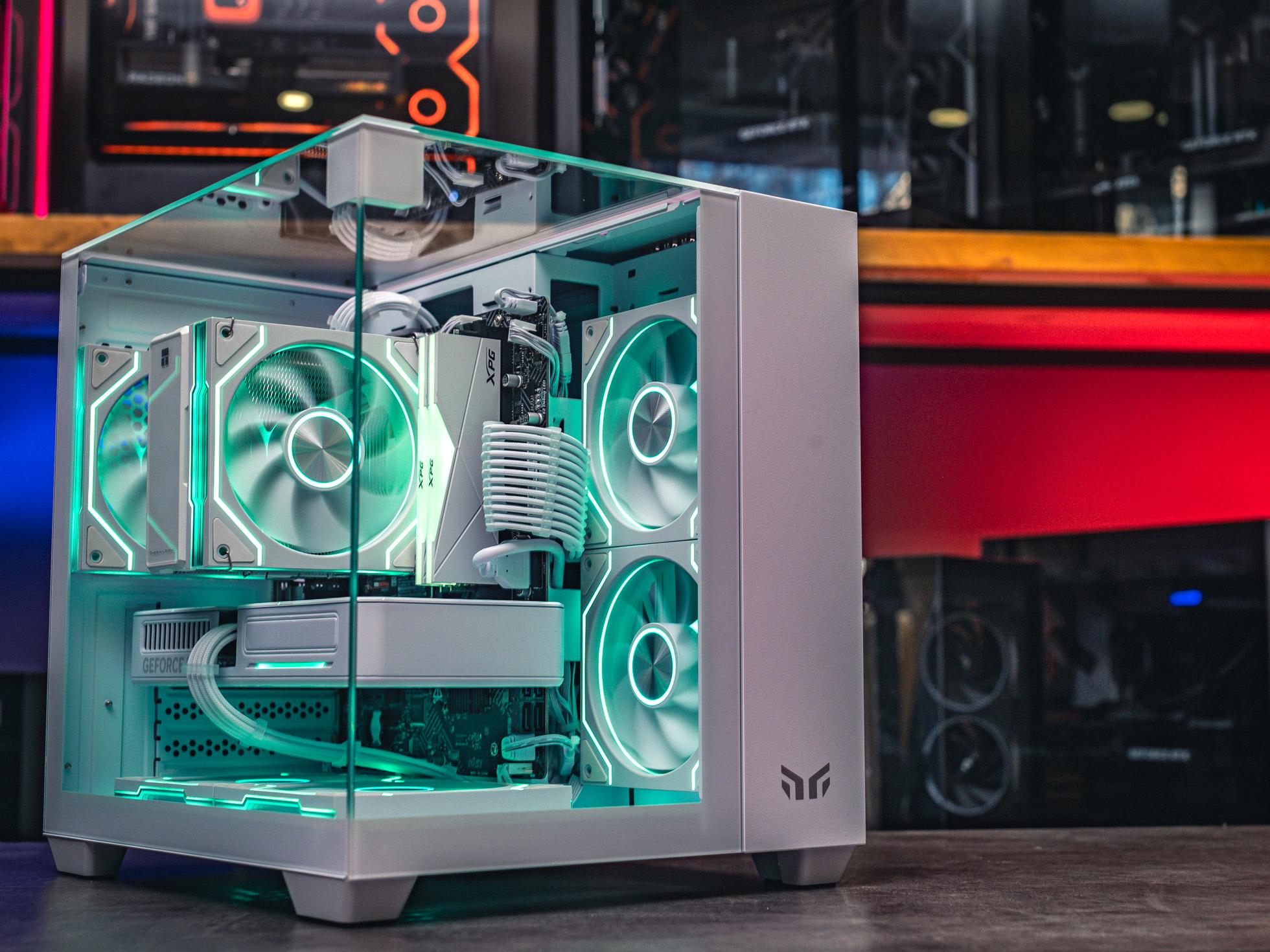 Мощный игровой компьютер в корпусе AOC CG389 Black  на базе процессора Ryzen 5 7500F + RTX 5060