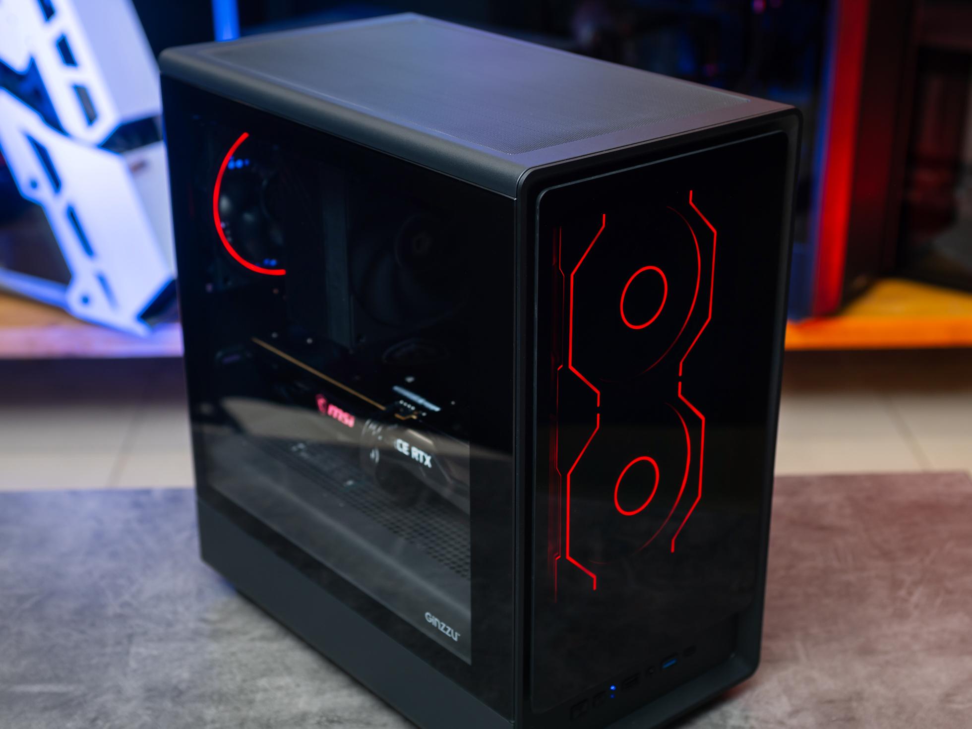 Купить компьютер в корпусе Ginzzu CL410 Black на базе процессора Intel Core i5-12400F и RTX 4060