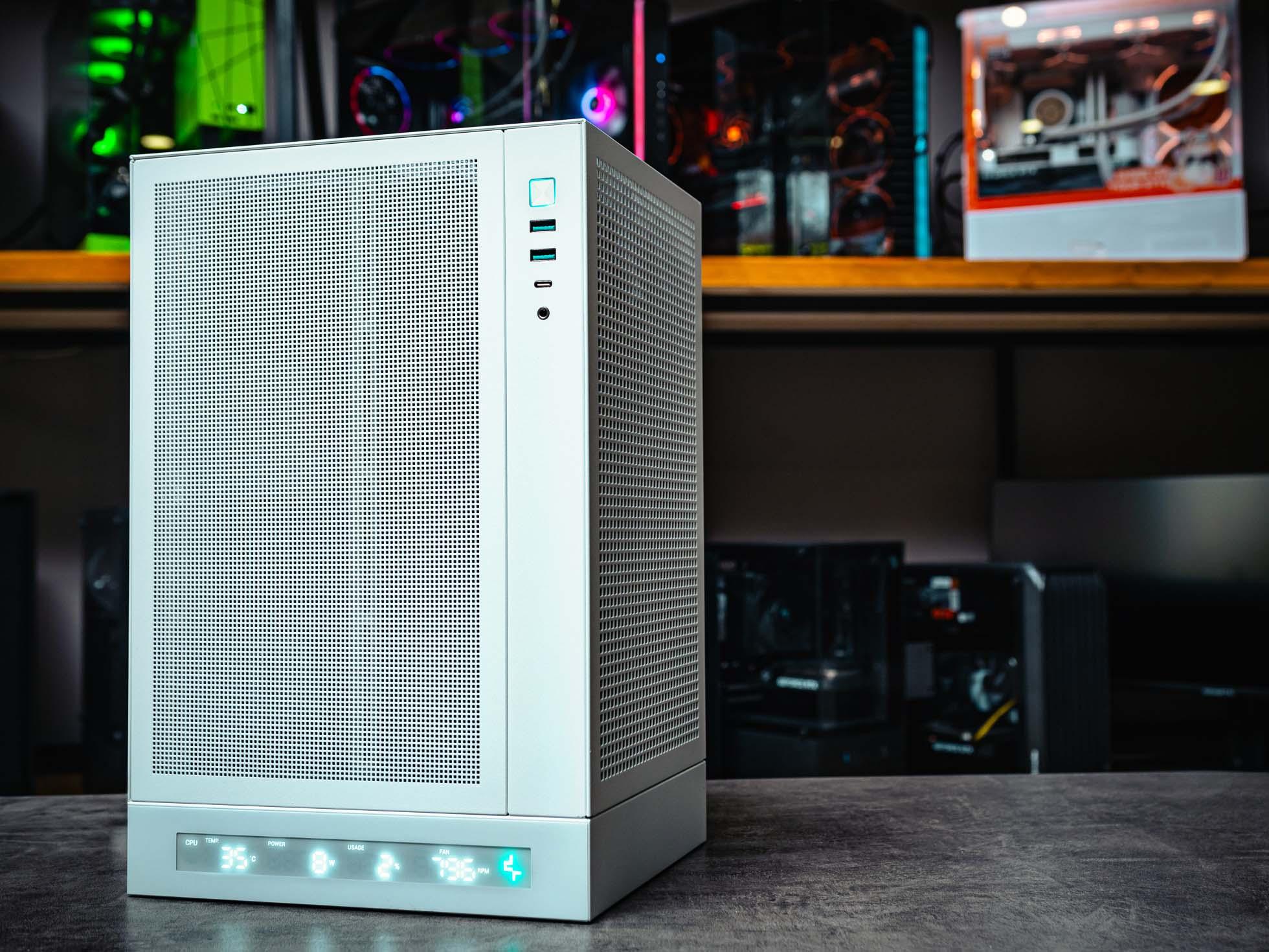 Купить компьютер MINI  в корпусе Deepcool CH170 Digital White c процессором  I5 12400F и видеокартой RTX 4060 