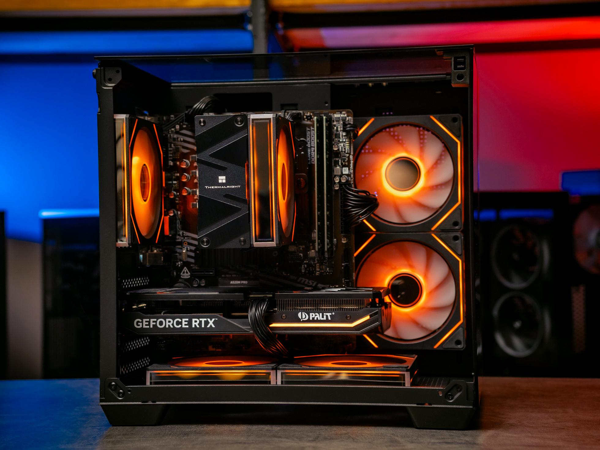 Мощный игровой компьютер в корпусе AOC CG389 Black  на базе процессора Intel core i5 14400f + RTX 5060