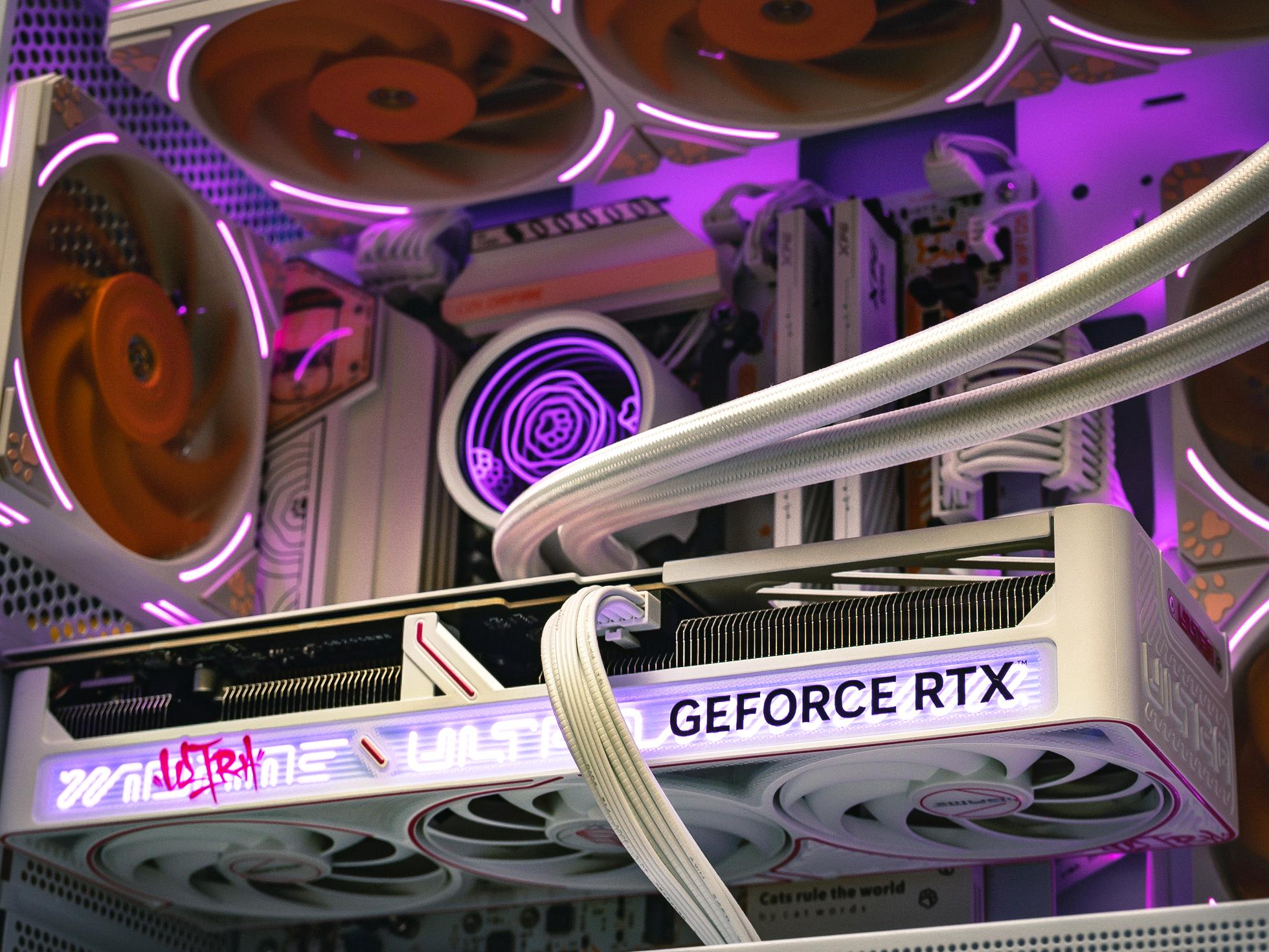 Мощный игровой компьютер на базе комплектующих Colorfire Meow в Custom Shop