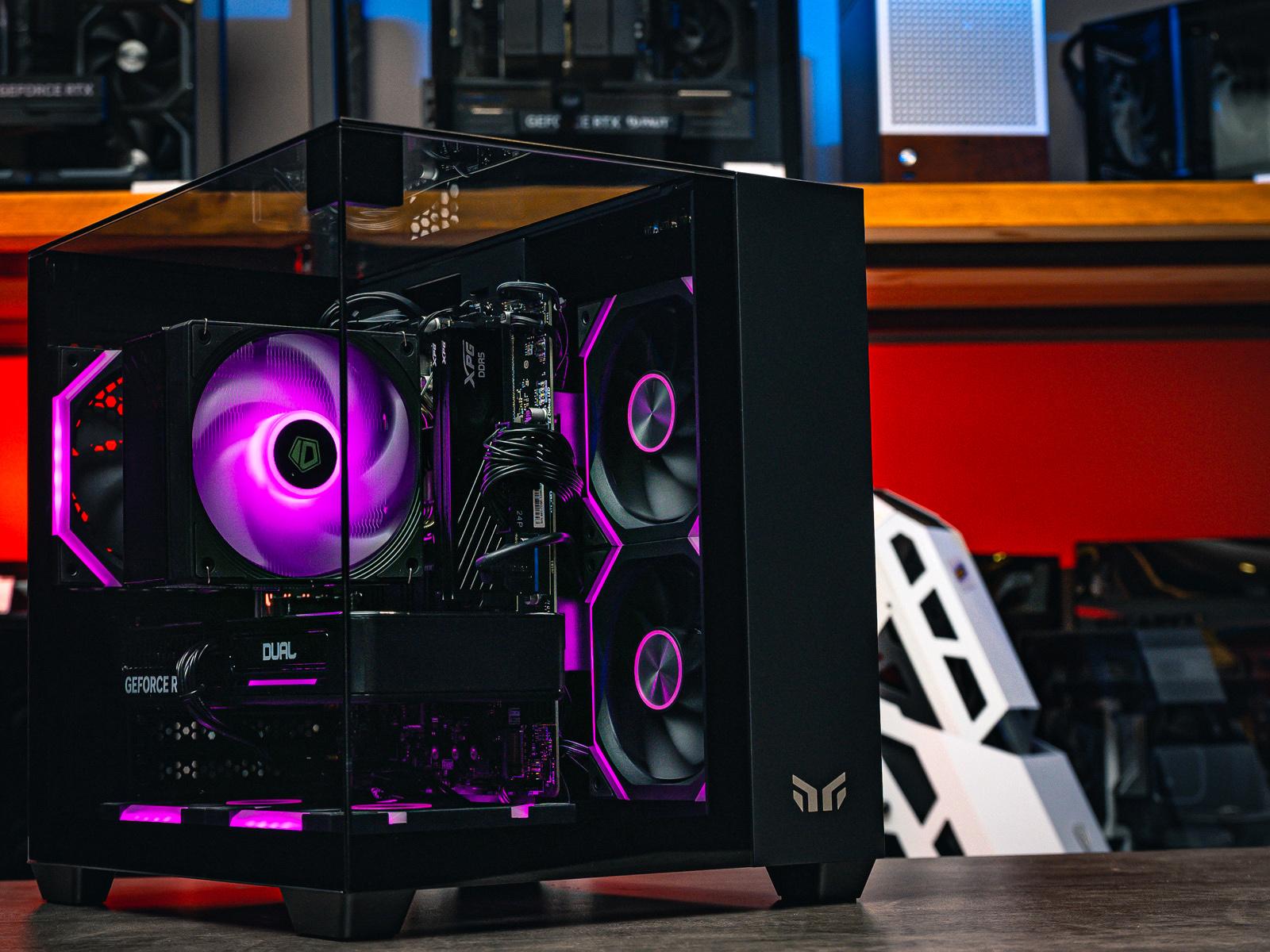 Мощный игровой компьютер в корпусе AOC CG389 Black  на базе процессора Ryzen 5 7500F + RTX 5060