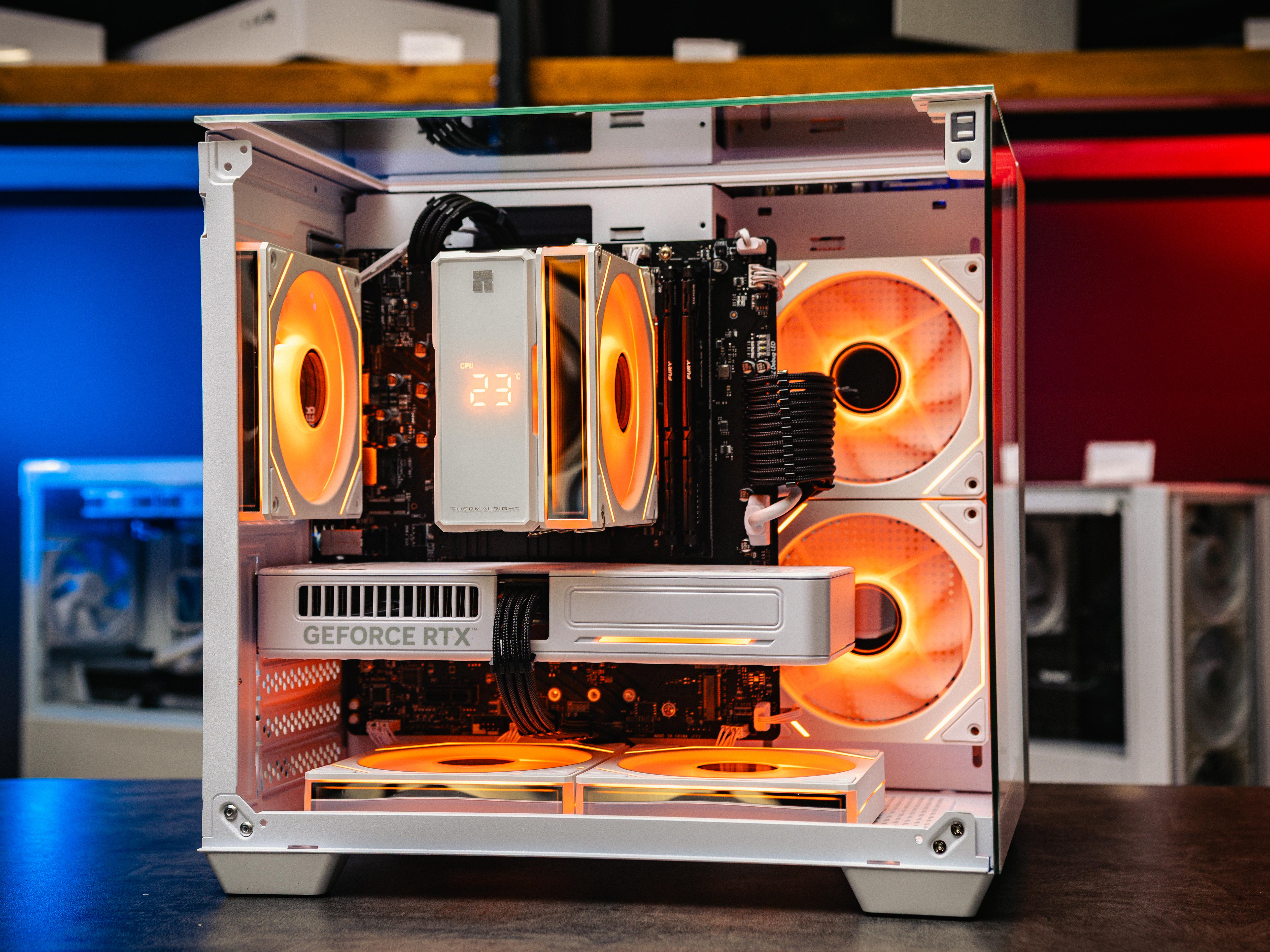 Мощный игровой компьютер в корпусе AOC CG389 Black  на базе процессора Ryzen 5 7500F + RTX 5060