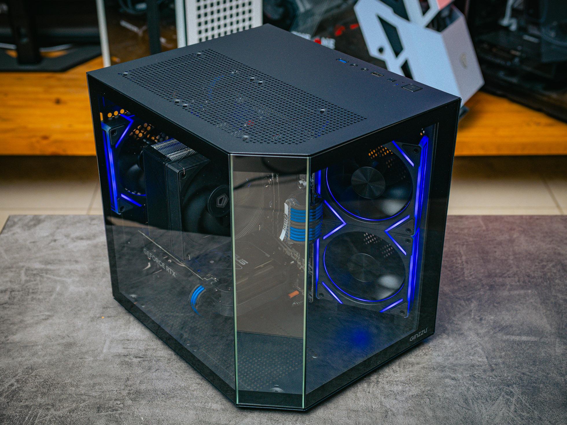 Купить компьютер в корпусе Ginzzu CL410 Black на базе процессора Intel Core i5-12400F и RTX 4060