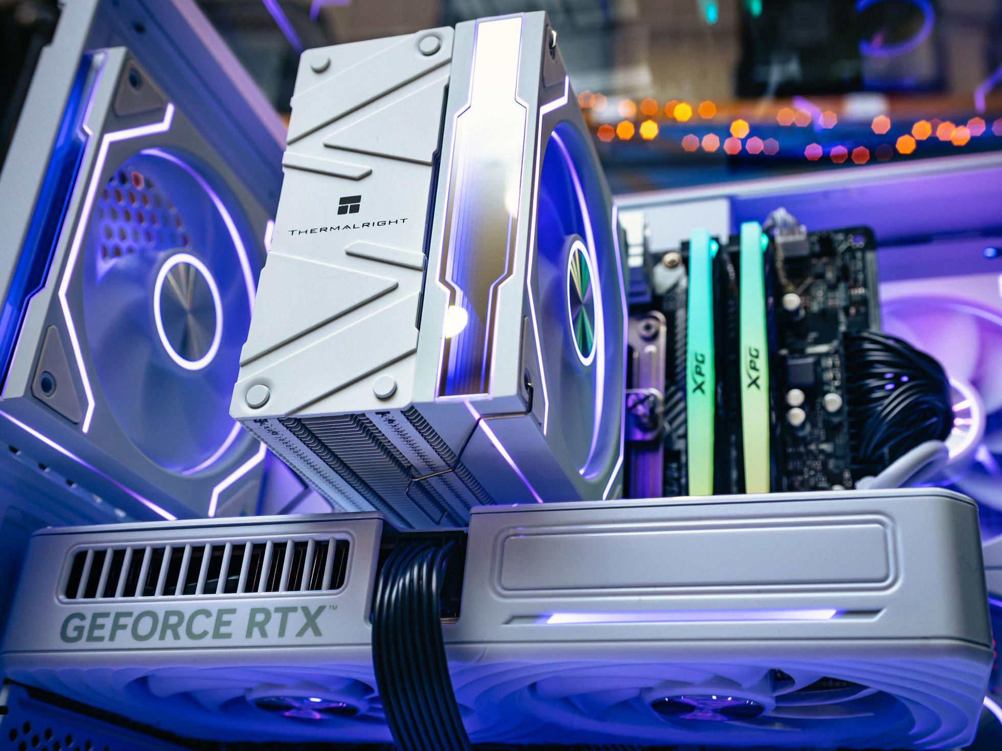 Мощный игровой компьютер в корпусе AOC CG389 Black  на базе процессора Ryzen 5 7500F + RTX 5060