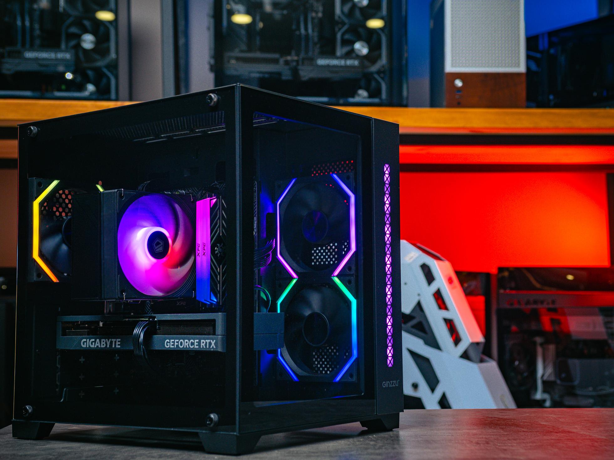 Купить компьютер в корпусе Ginzzu CL410 Black на базе процессора Intel Core i5-12400F и RTX 4060