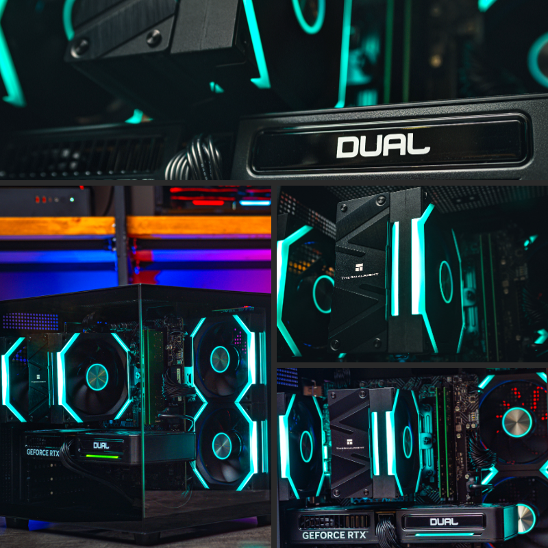 Мощный игровой компьютер в корпусе AOC CG389 Black  на базе процессора Intel core i5 14400f + RTX 5060