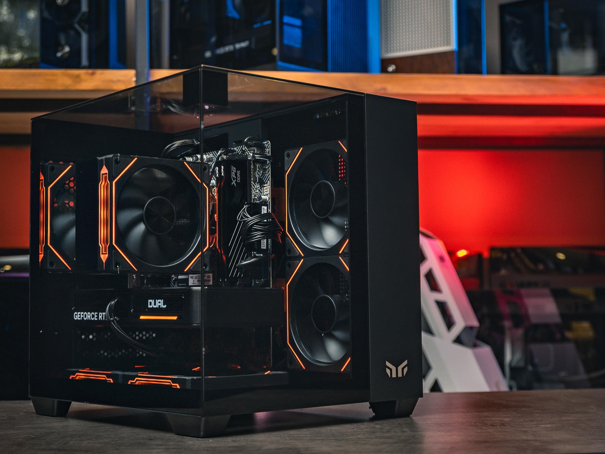 Мощный игровой компьютер в корпусе AOC CG389 Black  на базе процессора Ryzen 5 7500F + RTX 5060