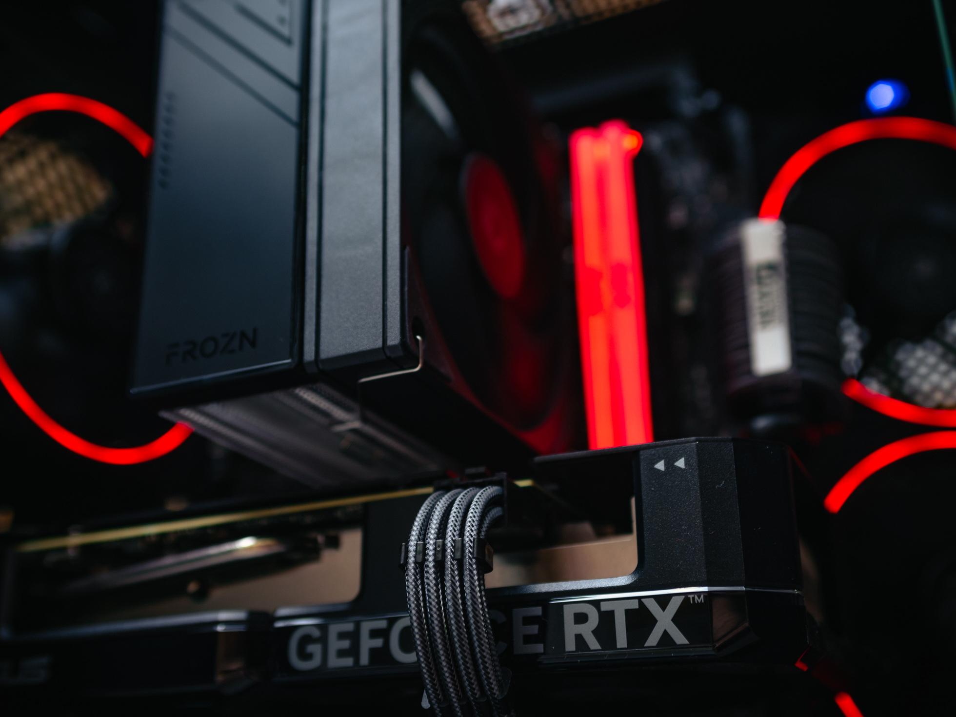 Игровой компьютер в корпусе Ginzzu V120 Black на базе процессора Intel core i5 -13400F и видеокартой RTX 4060 Ti в Custom shop