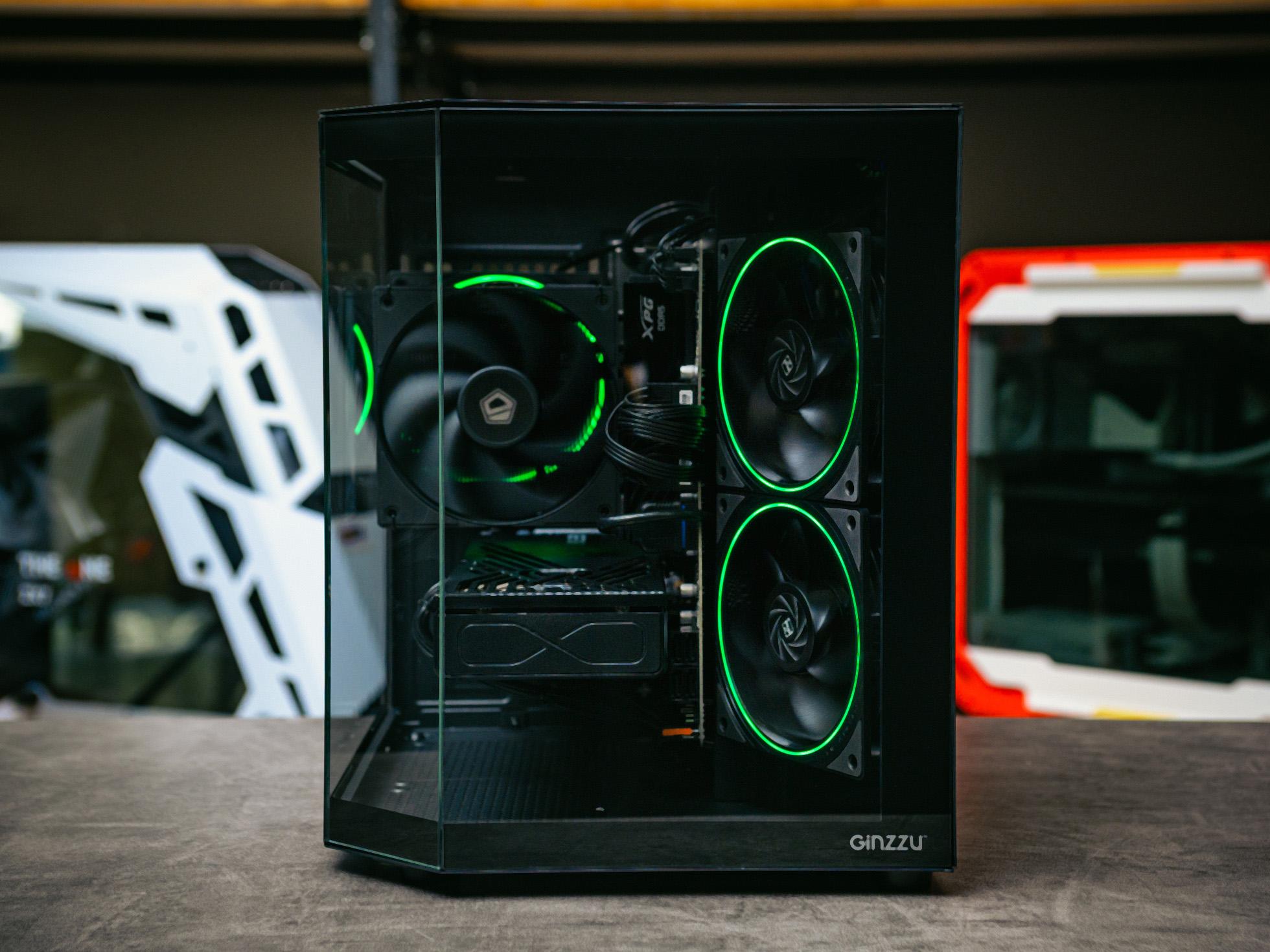 Мощный игровой компьютер в корпусе MSI Pro H610M-G  на базе процессора Ryzen 5 7500F + RTX 5070