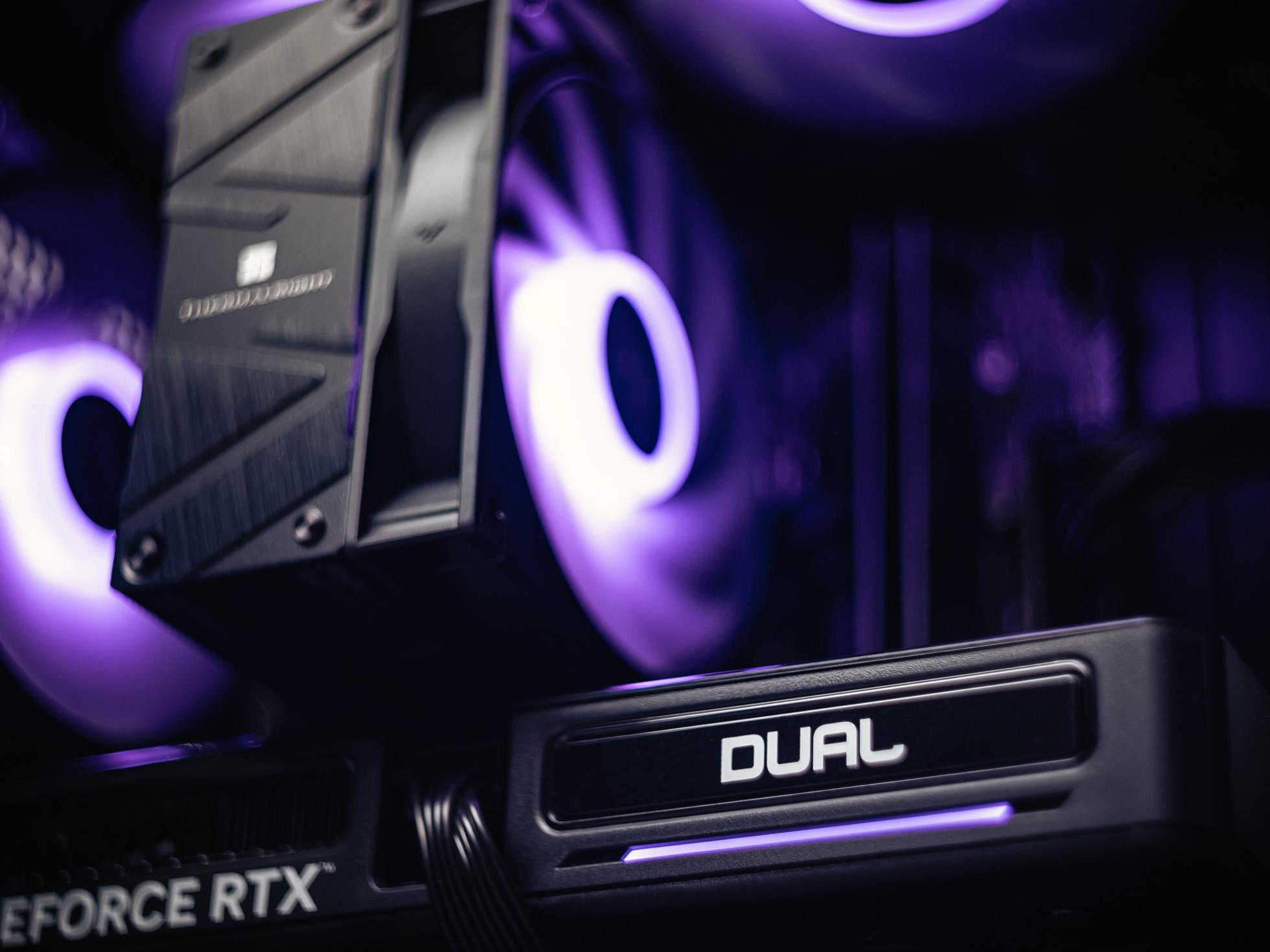 Игровой компьютер в корпусе Ginzzu V120 Black на базе процессора Intel core i5 -13400F и видеокартой RTX 4060 Ti в Custom shop