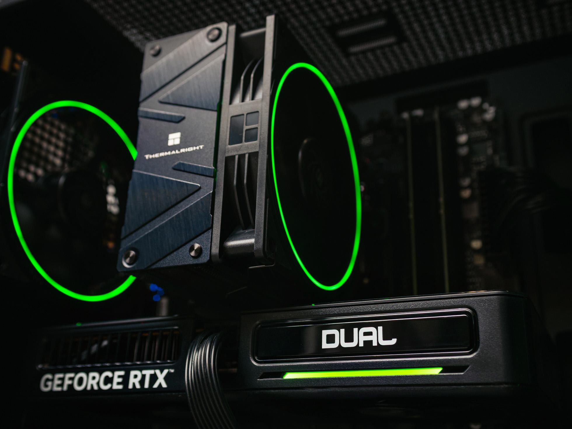 Игровой компьютер в корпусе Ginzzu V120 Black на базе процессора Intel core i5 -13400F и видеокартой RTX 4060 Ti в Custom shop