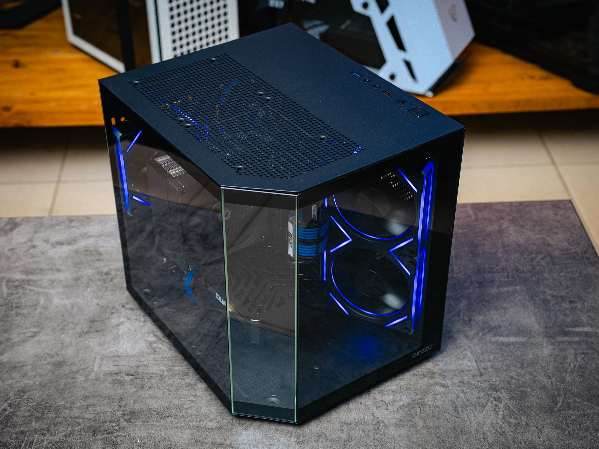 Игровой пк в корпусе Ginzzu v100 на базе процессора Intel Core i5 14400F + RTX 5060 