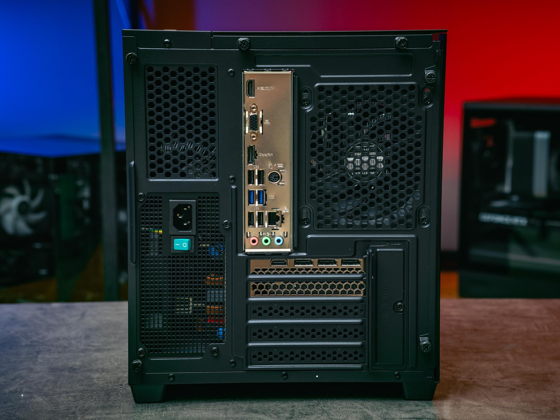 Игровой компьютер в корпусе Ginzzu V120 Black на базе процессора Intel core i5 -13400F и видеокартой RTX 4060 Ti в Custom shop