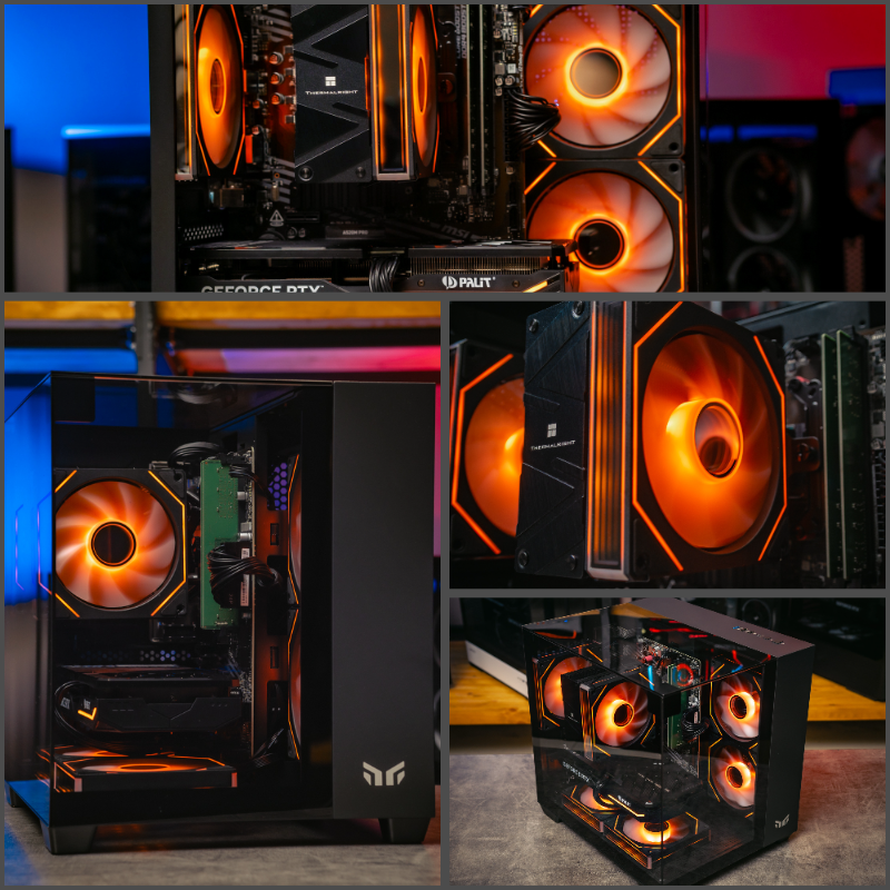 Мощный игровой компьютер в корпусе AOC CG389 Black на базе процессора Intel core i5 14400f + RTX 5060